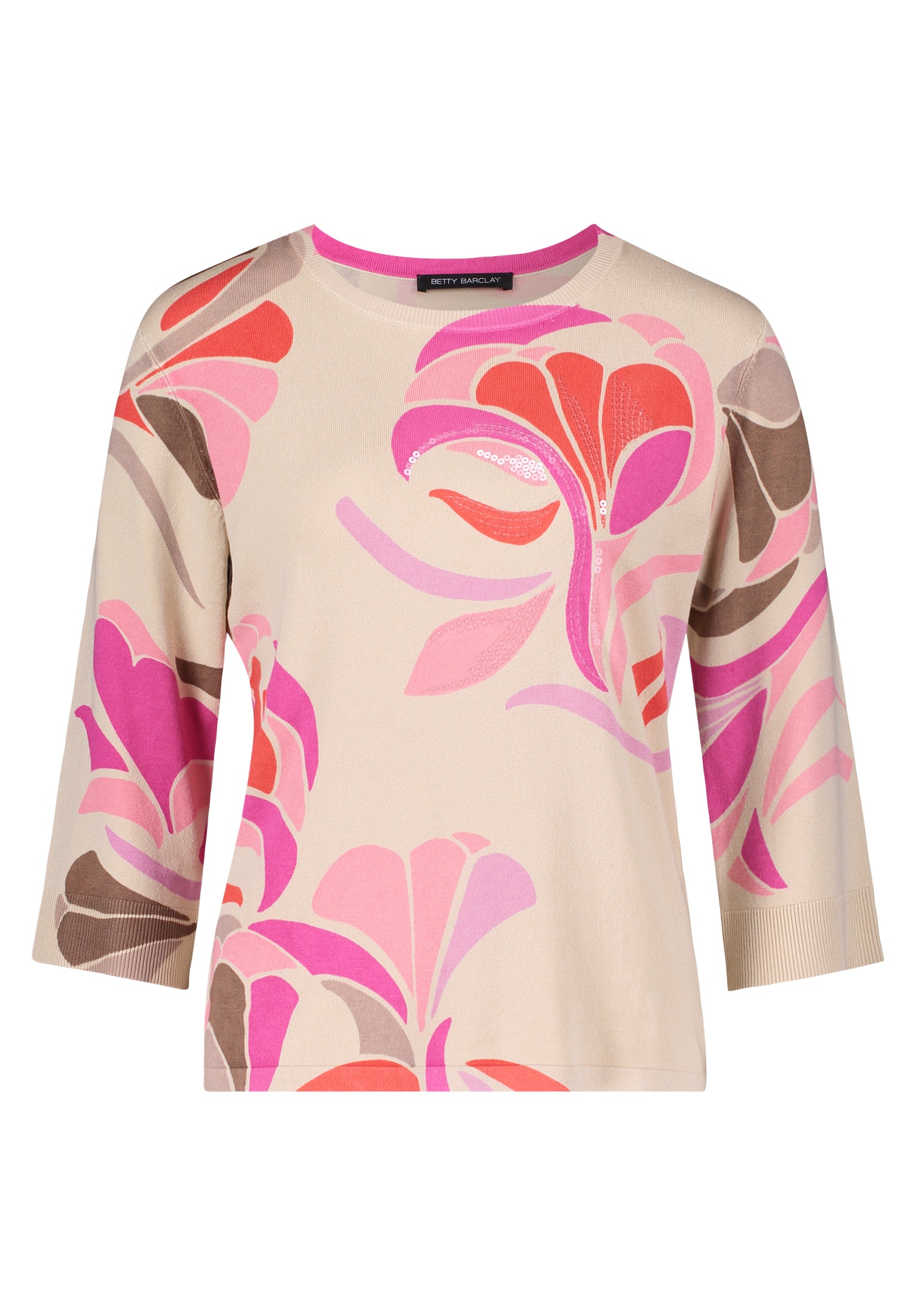 Betty Barclay Strickpullover "Betty Barclay Damen Feinstrickpullover mit Pr günstig online kaufen