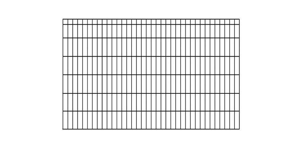 KRAUS Doppelstabmattenzaun »Dino-Pro DS-Z42«, anthrazit, 120 cm hoch, 5 Elemente für 10 m, 6 Pfosten