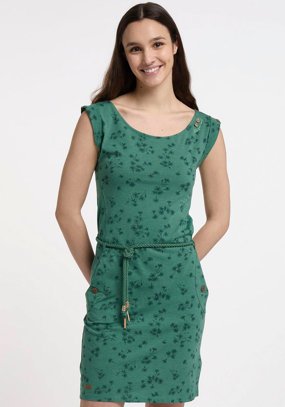 Ragwear Jerseykleid »TAGG BLUETE«, im floralen Allover-Print bestellen |  BAUR
