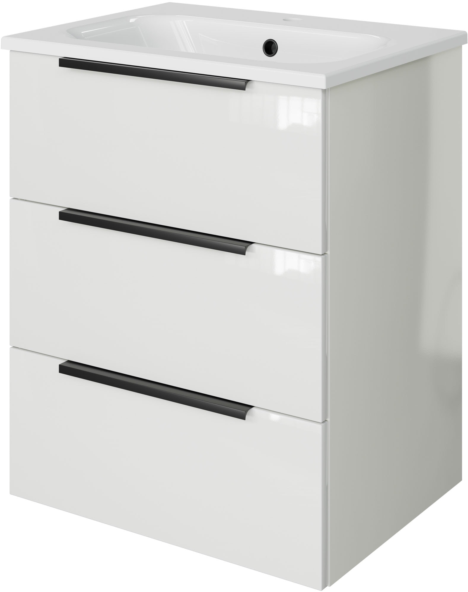 Saphir Badmöbel-Set "Mineralmarmor-Waschtisch mit Waschtischunterschrank" 2 Stk. tlg.