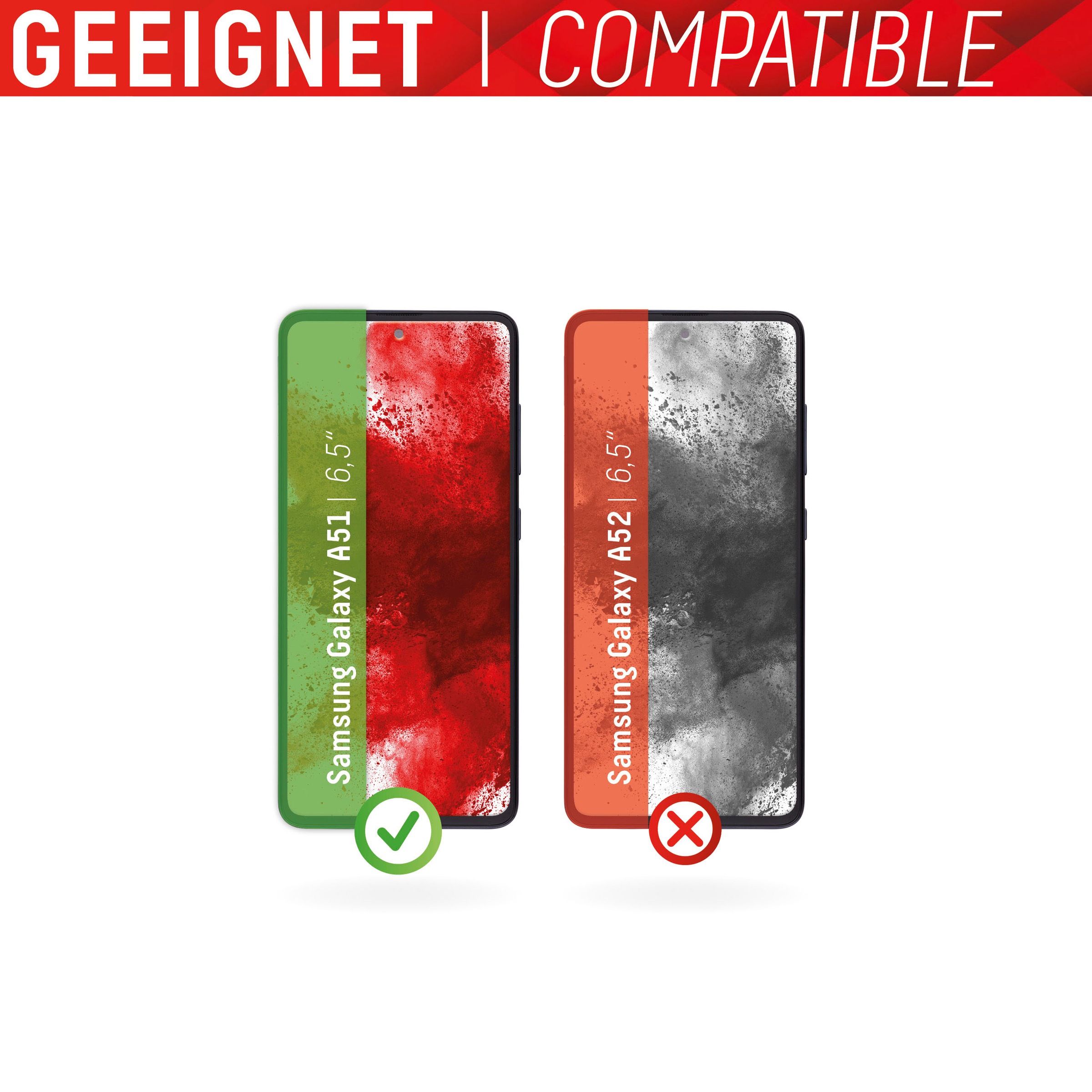 Displex Displayschutzglas »DISPLEX Real Glass Panzerglas für Samsung Galaxy A51 (6,5")