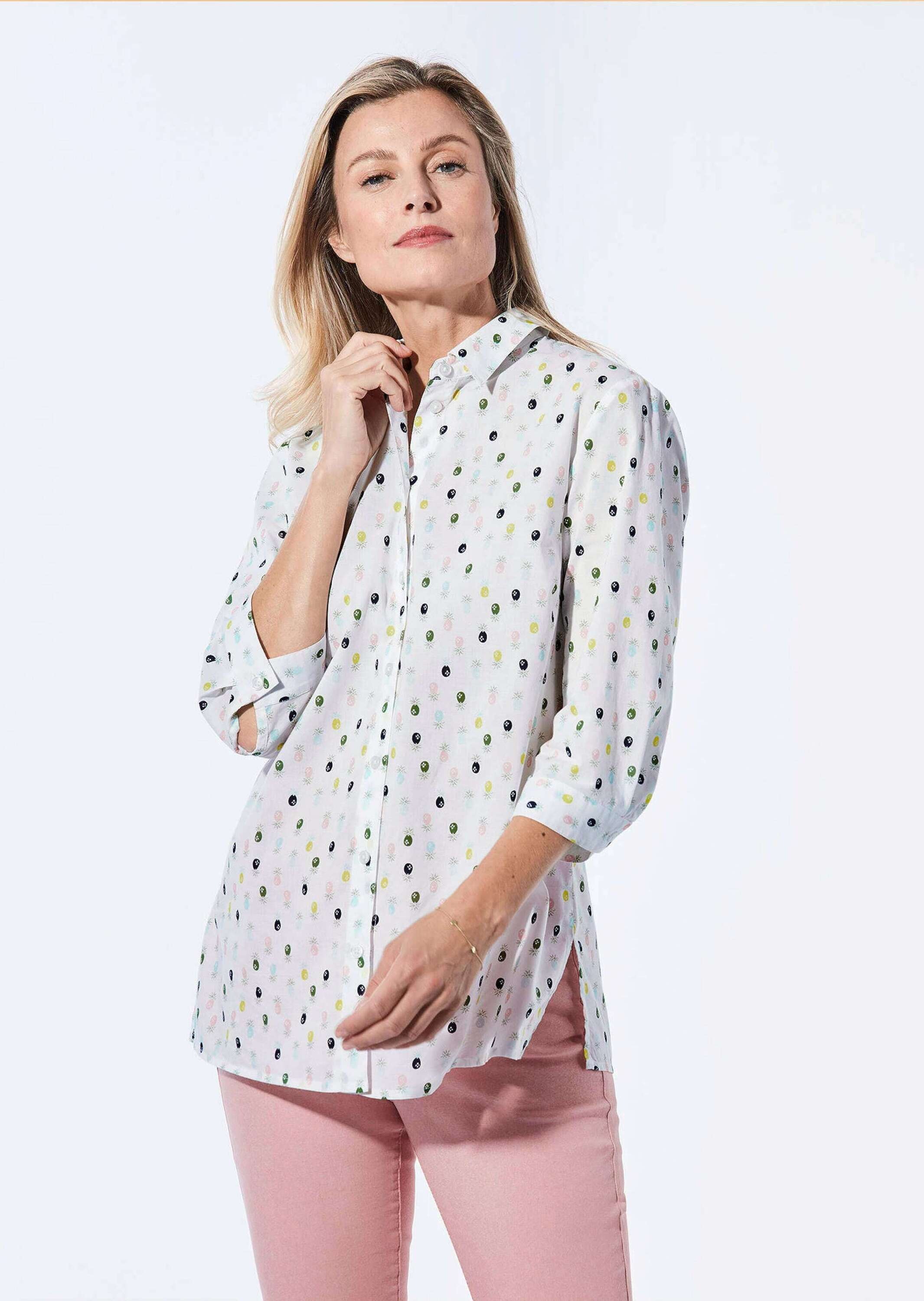 GOLDNER Klassische Bluse »Bluse Bluse mit Hemdkragen«