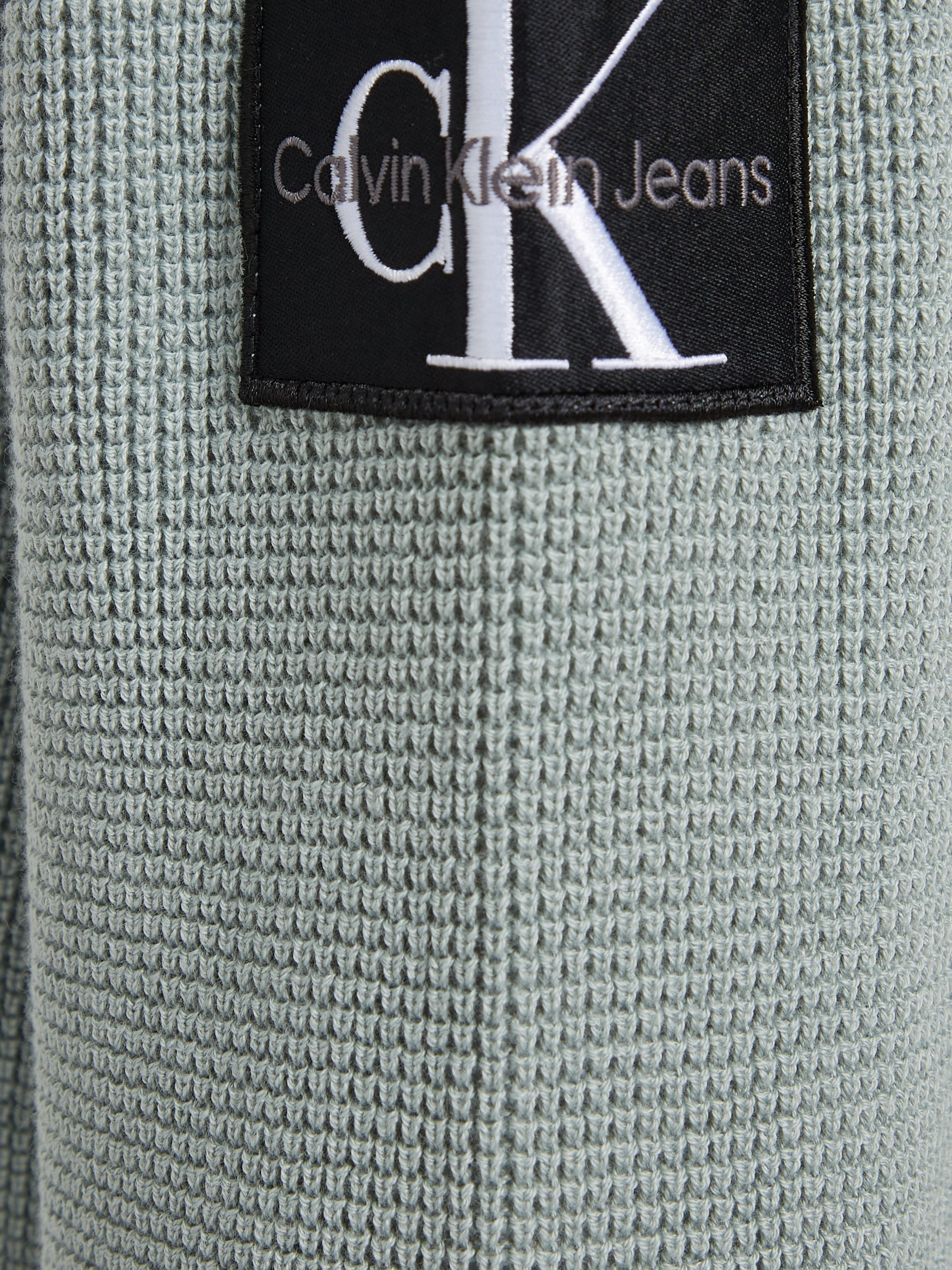 Calvin Klein Jeans Strickjacke »CORE BADGE SWEATER ZIP THROUGH«, mit Logopatch