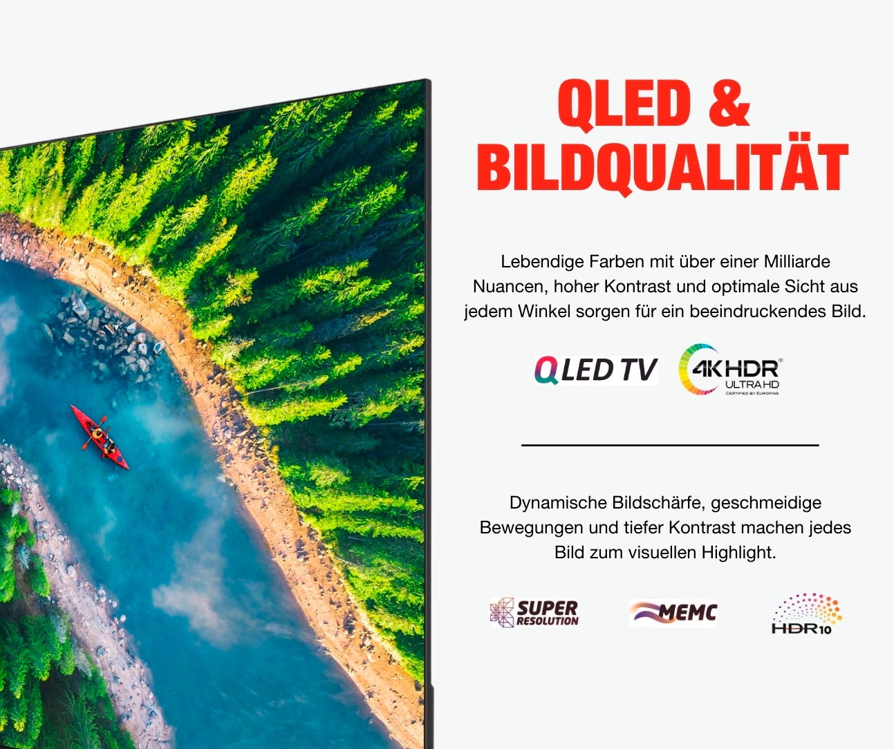 Telefunken QLED-Fernseher »D65Q750M8CW«, 4K Ultra HD, Smart-TV