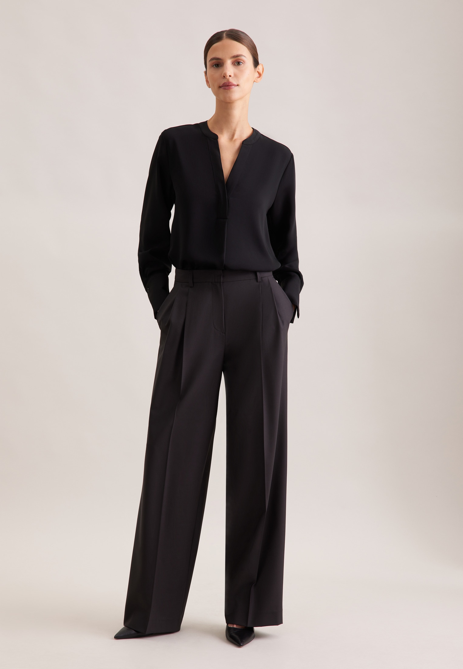 seidensticker Klassische Bluse »Schwarze Rose« Tunika Uni