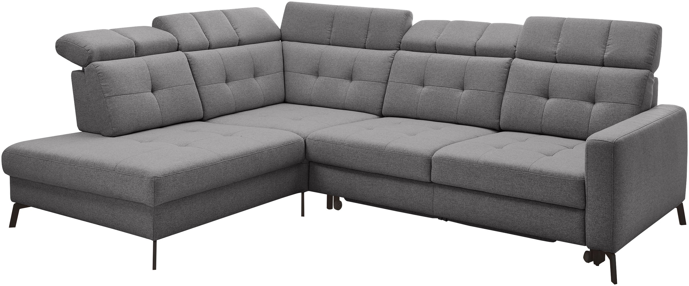 Musterring Ecksofa »MR 4615«, mit Kopf- und Rückenverstellung, Metallfuß schwarz, Maße 272 x 214 cm