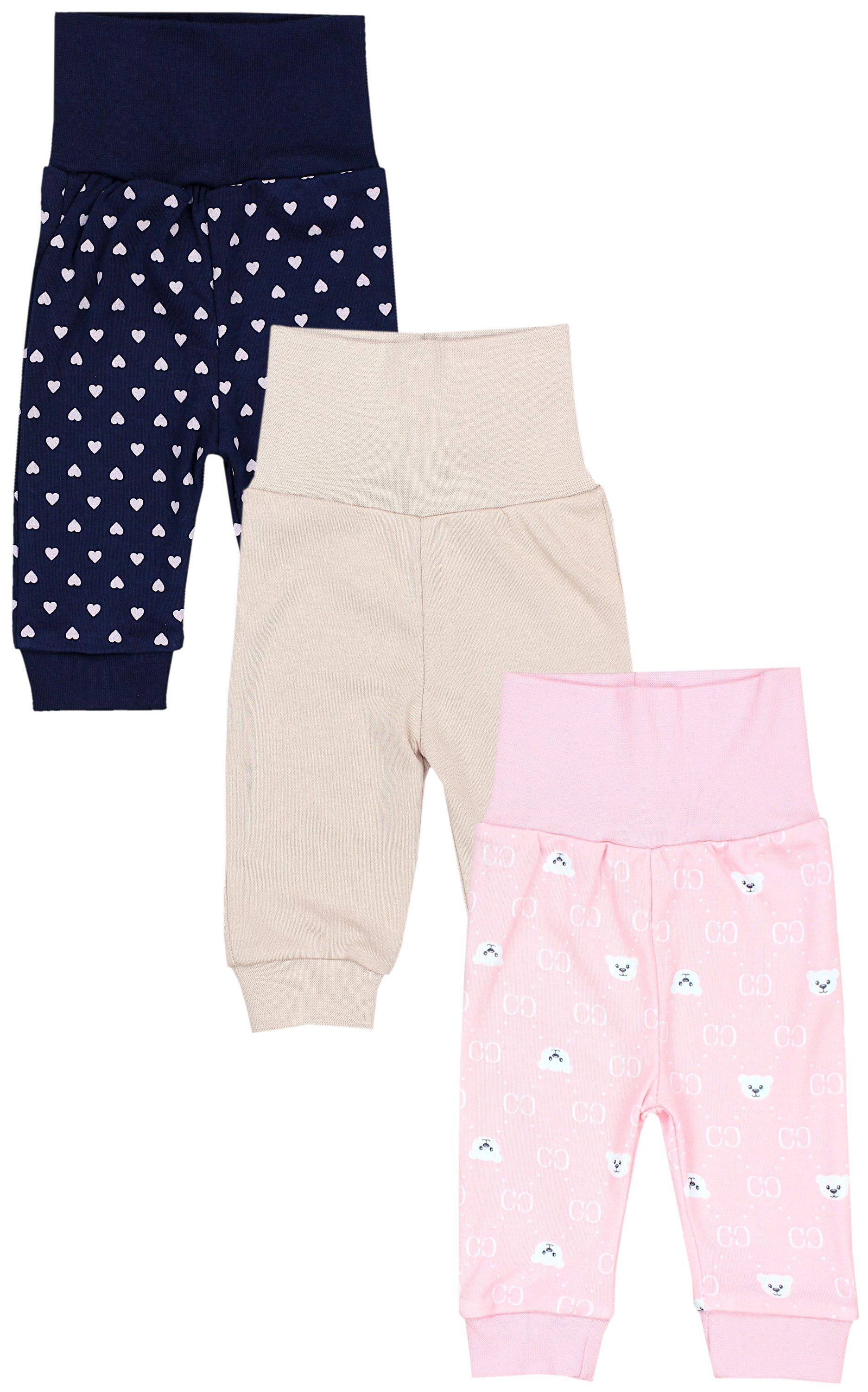 TupTam Pumphose "Pumphose Baby Mädchen Lange Pumphose 3er Pack"