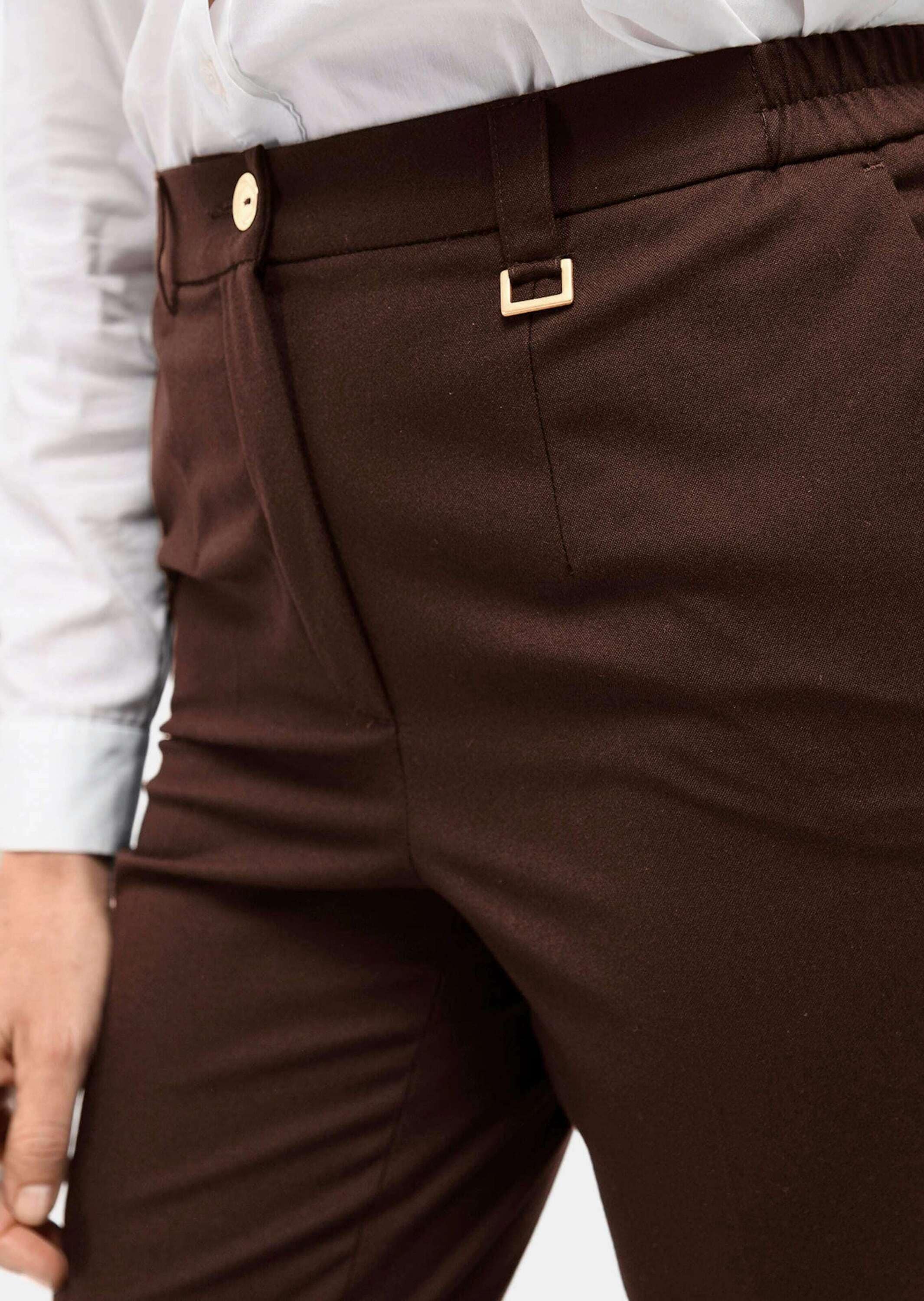 GOLDNER Stoffhose »Hose ANNA Bequeme Hose ANNA mit Bügelfalte«