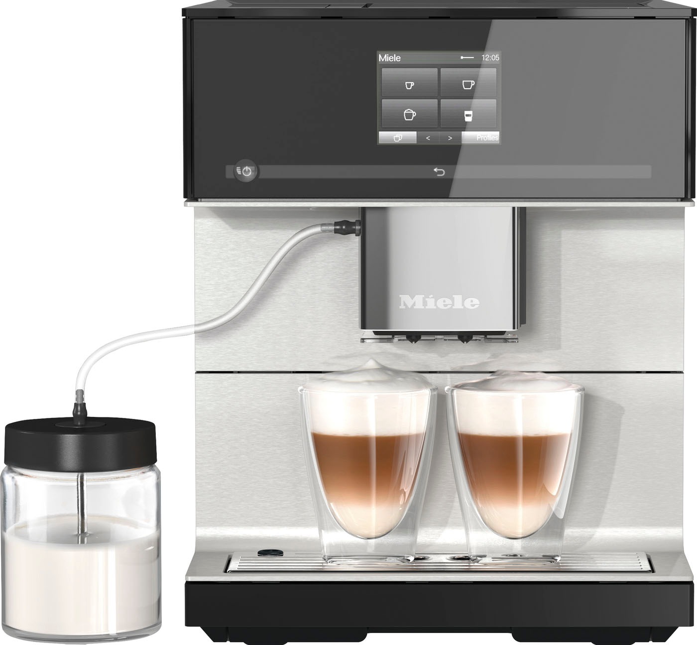 Miele Kaffeevollautomat "CM7350 CoffeePassion, inkl. Milchgefäß, Kaffeekann günstig online kaufen