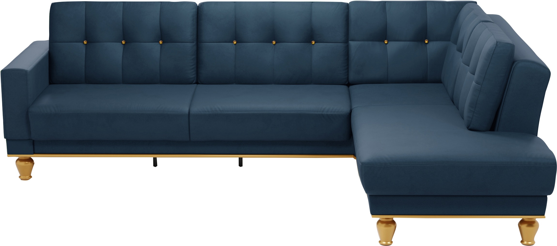 sit&more Ecksofa »Orient 5 L-Form«, mit Strass-Stein, wahlweise mit Bettfunktion und Bettkasten