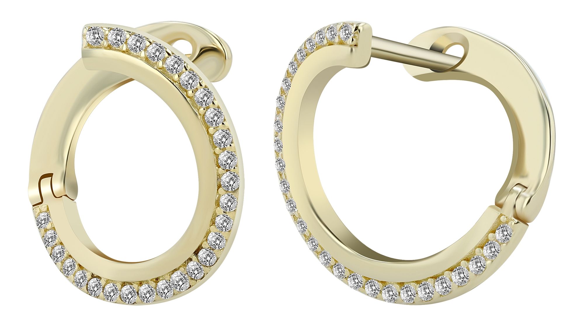 Adelia´s Paar Ohrhänger "Ohrringe – Ohrstecker aus 333 Gold mit Zirkonia" Ein kleines Geschenk mit großer Wirkung