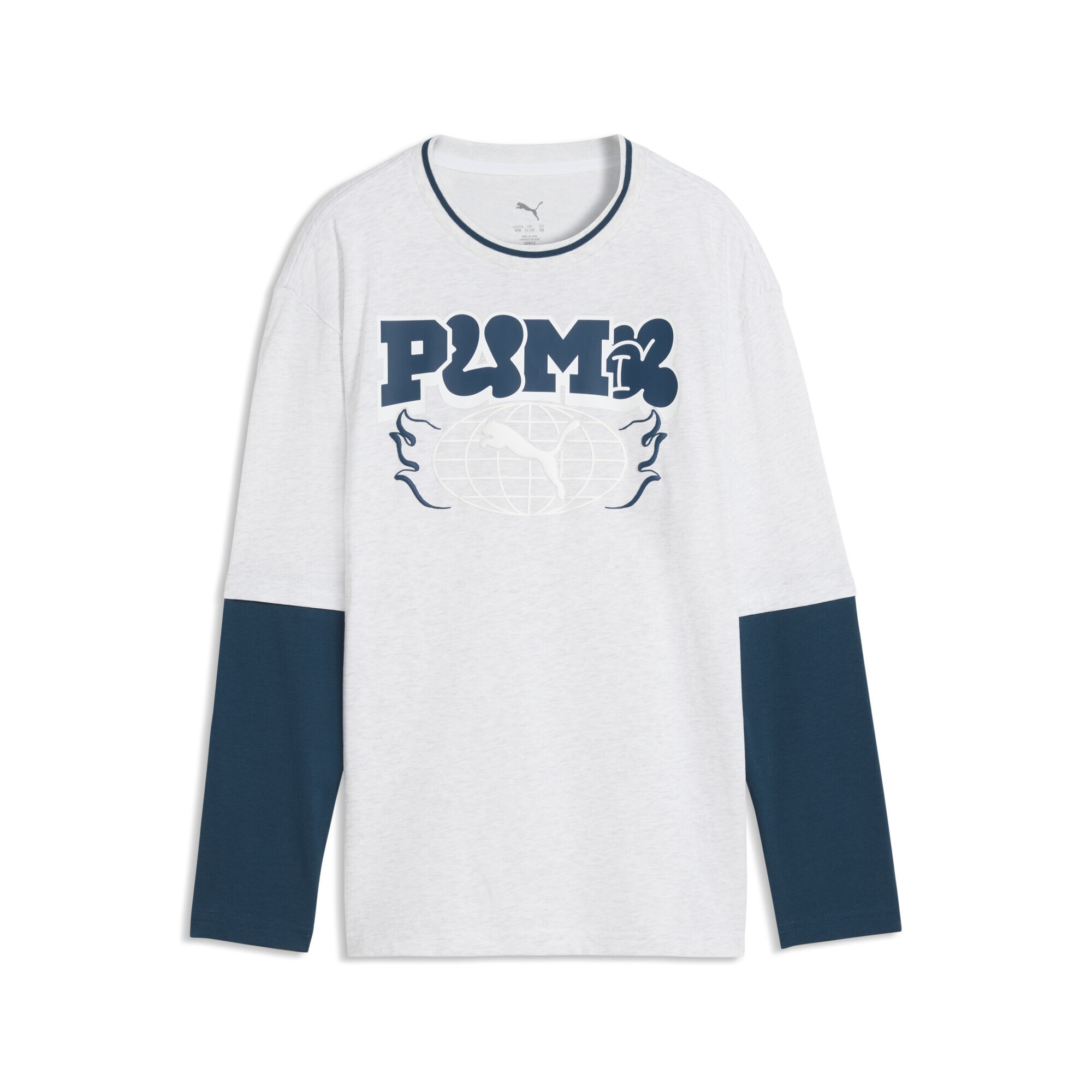 PUMA "MID 90s Relaxed Layered Langarmshirt Jungen"