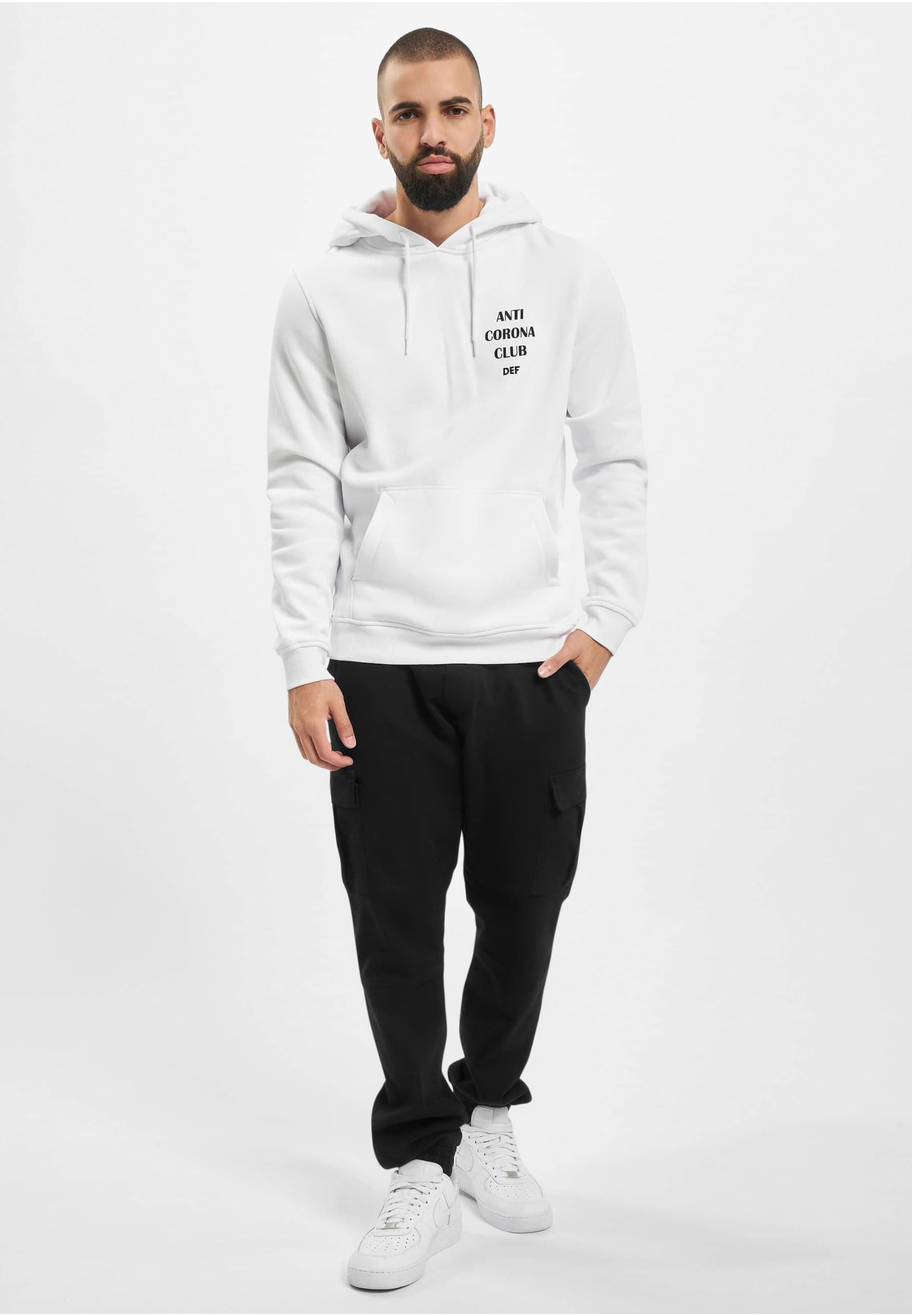 DEF Sweatshirt »DEF Herren Anti Corona Hoody«, (1 tlg.)