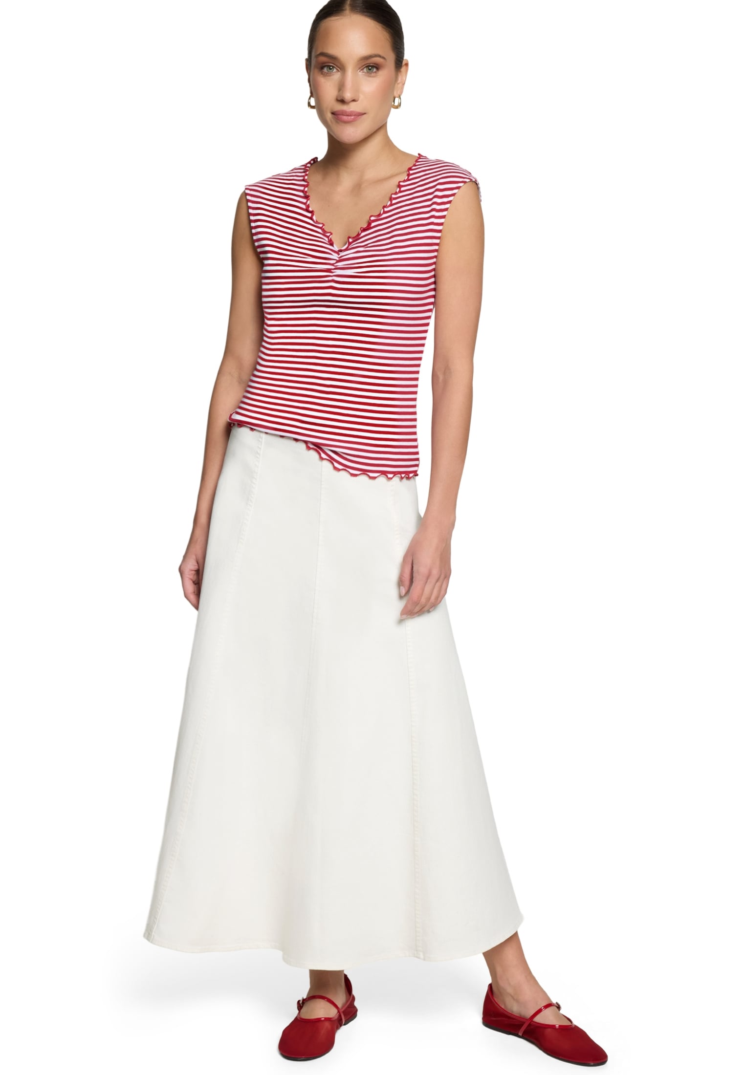 Zero T-Shirt »Damen mit Raffung« 1 Raffung