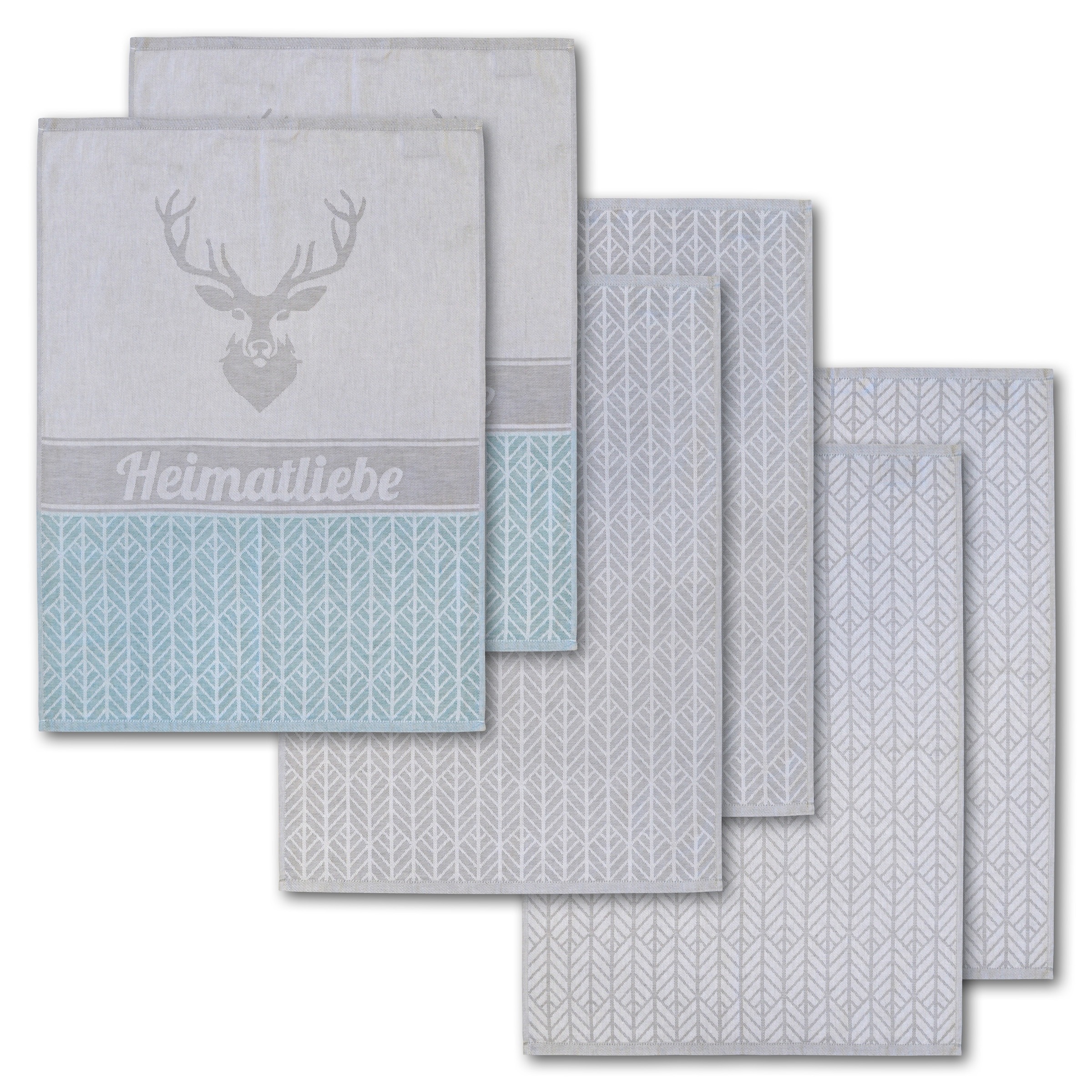 Dyckhoff Geschirrtuch "Heimat, mit 3 verschiedenen Motiven, Heimatliebe" au günstig online kaufen