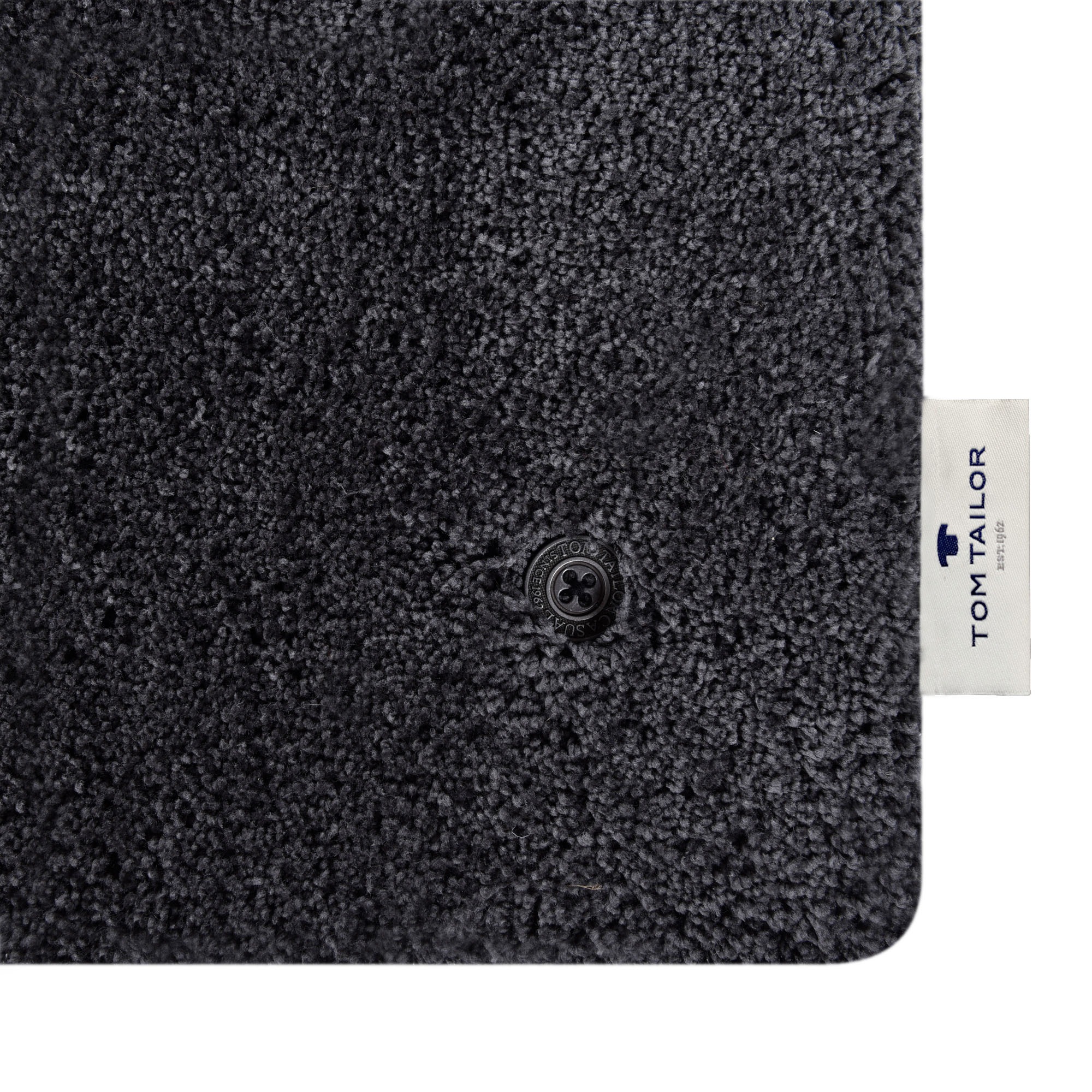 Hochflor-Teppich TOM TAILOR HOME "Shaggy Teppich Cozy", grau (anthrazit), B:140cm H:25mm L:200cm, Polyester, Teppiche, Uni Farben, auch in Pastell Farben, weich & kuschelig 3