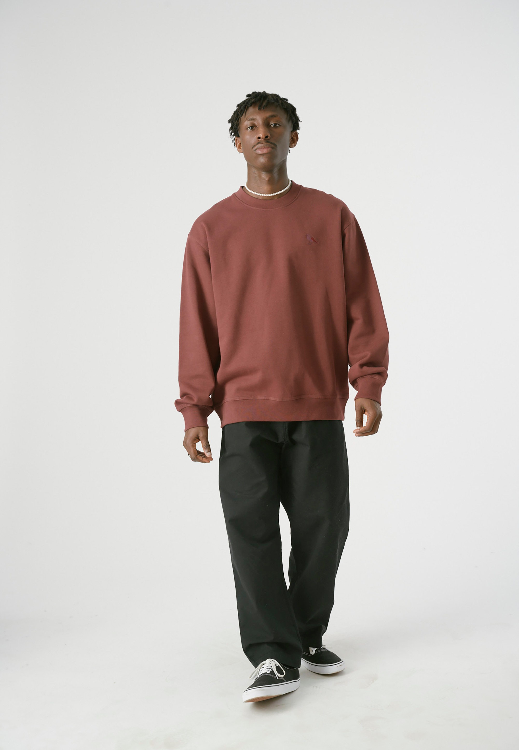 Cleptomanicx Sweatshirt »Embro Gull Mono«, mit schöner Stickerei