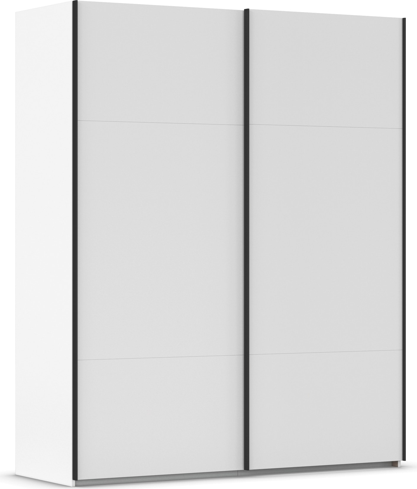 rauch Schwebetürenschrank "Kleiderschrank Schrank Garderobe Schlafzimmerschrank CONTIDO" 3 verschiedene Ausstattungen BASIC/CLASSIC/PREMIUM, aus hochwertigem Material in 6 Breiten 2 Griff-Farben MADE IN GERMANY