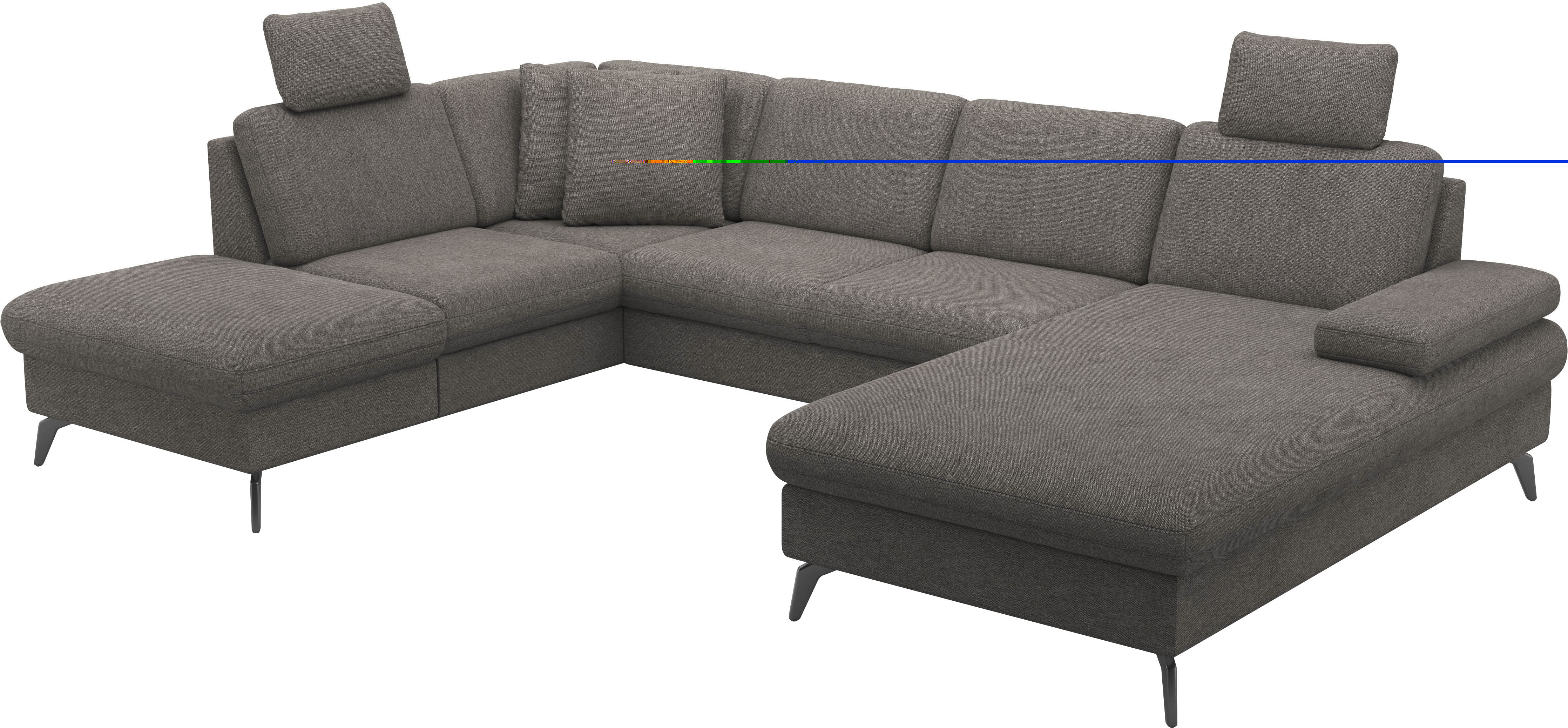 sit&more Wohnlandschaft »Morris Jubi U-Form«, inkl. Armteilfunktion und 1 Zierkissen, wahlweise mit Bettfunktion