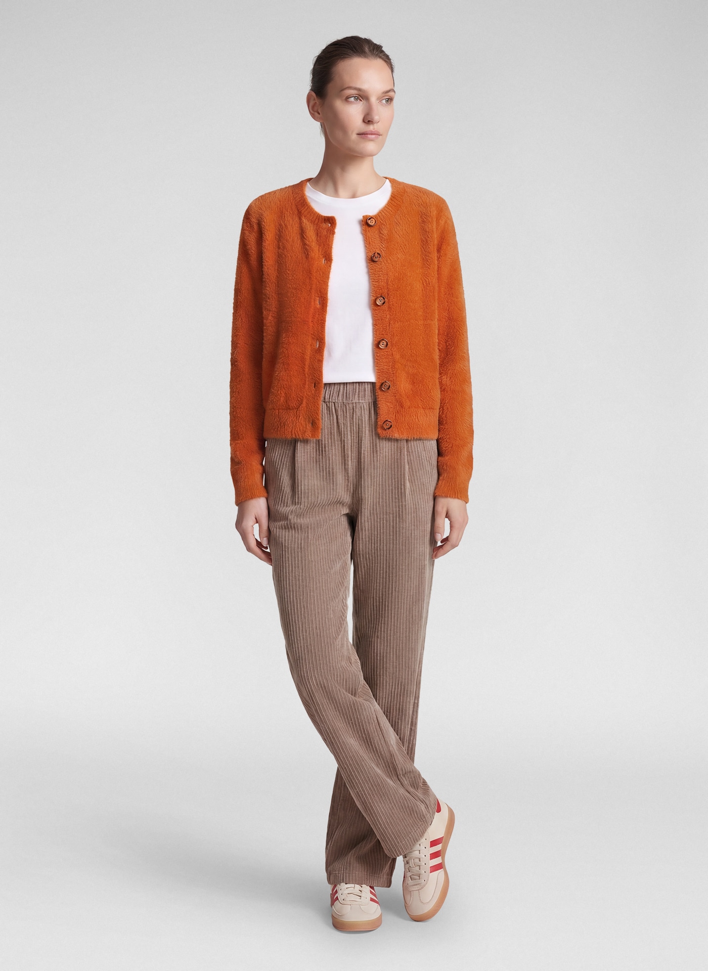 Rabe Strickjacke aus extra weichem Strick/Plüsch / mit Viskose