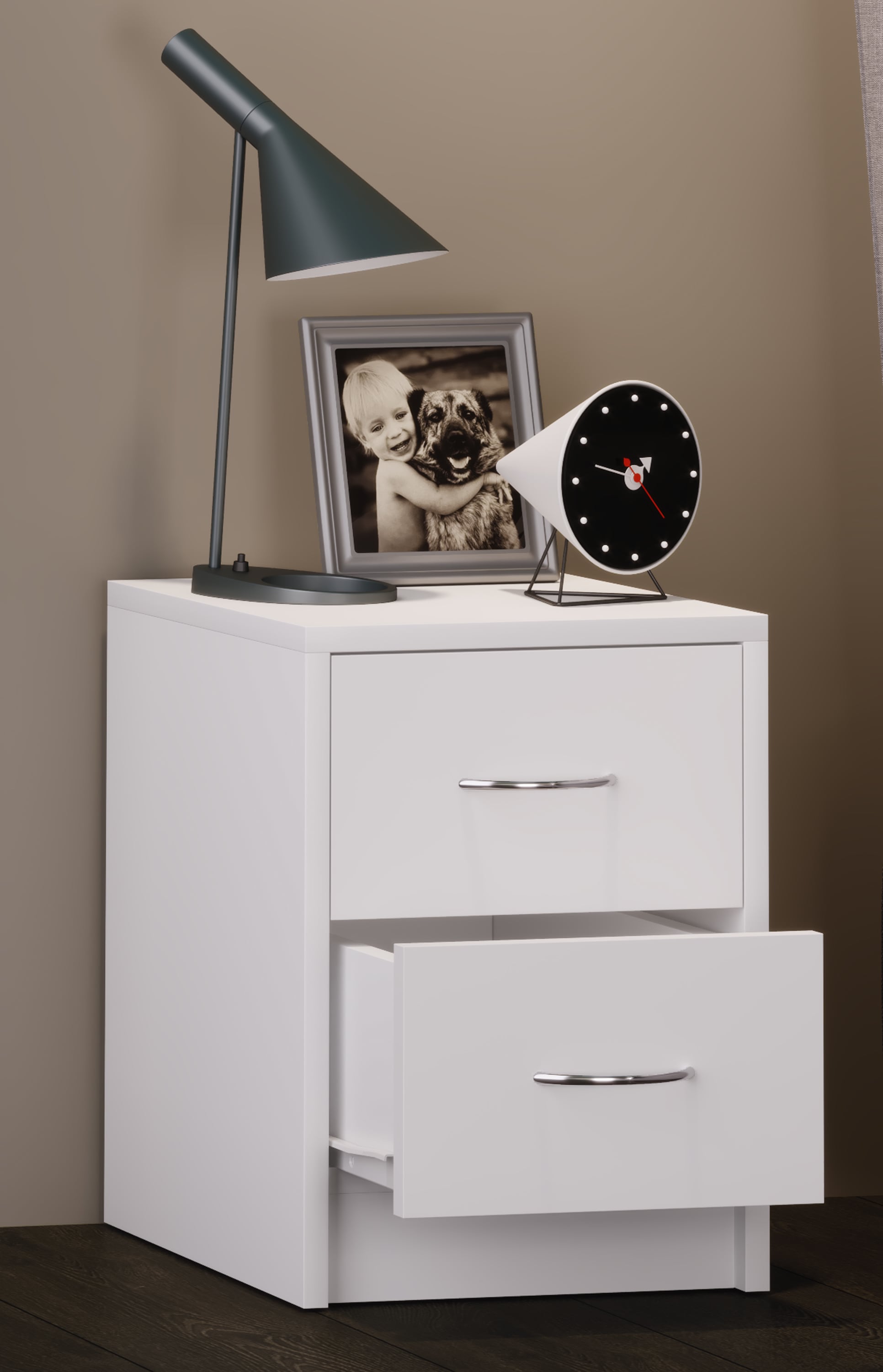 VCM Nachttisch »Holz Nachtschrank Nachttisch Schublade Boxal Mini«