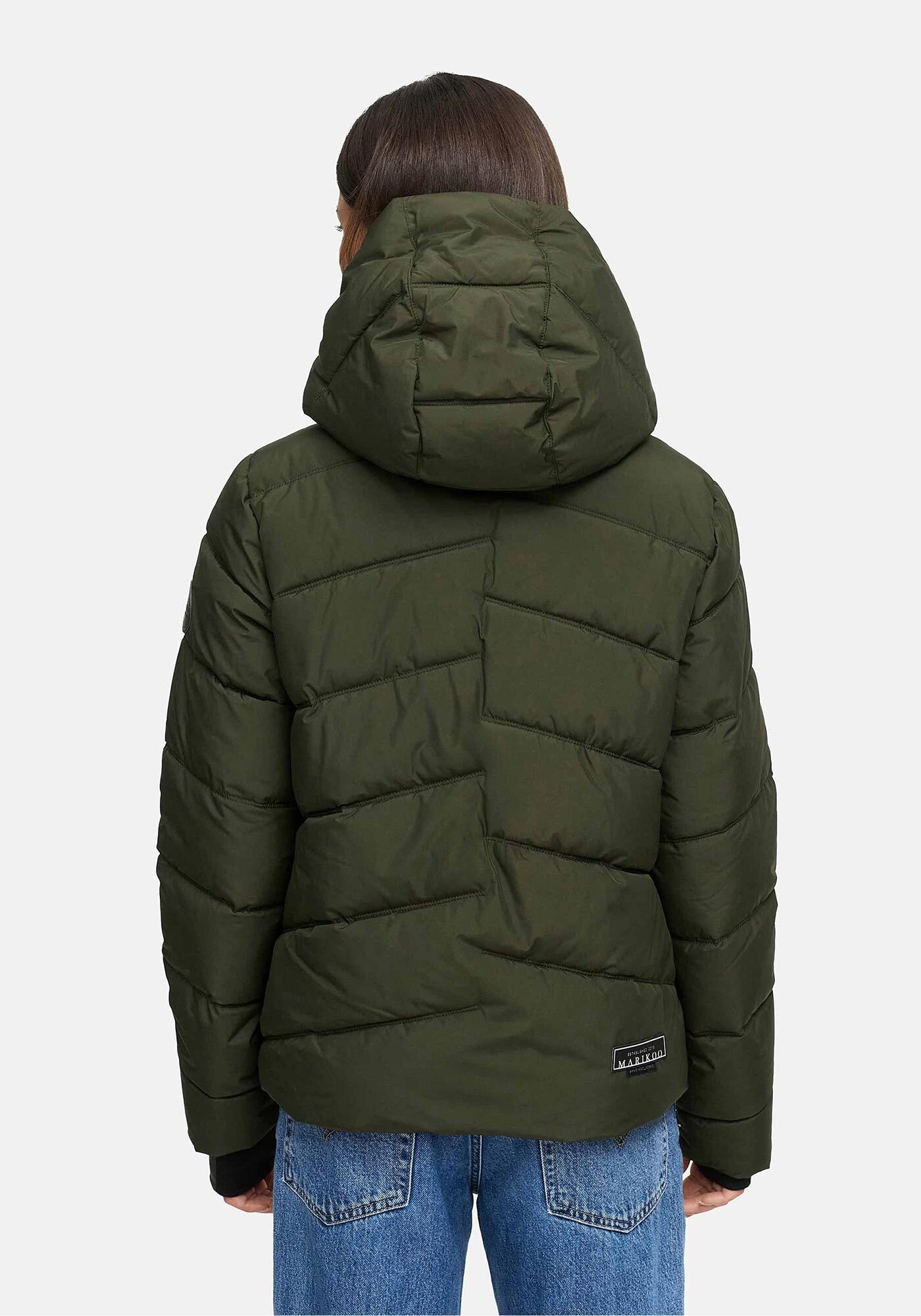 Marikoo Winterjacke »Yukanii«, Ärmelbündchen mit Daumenloch