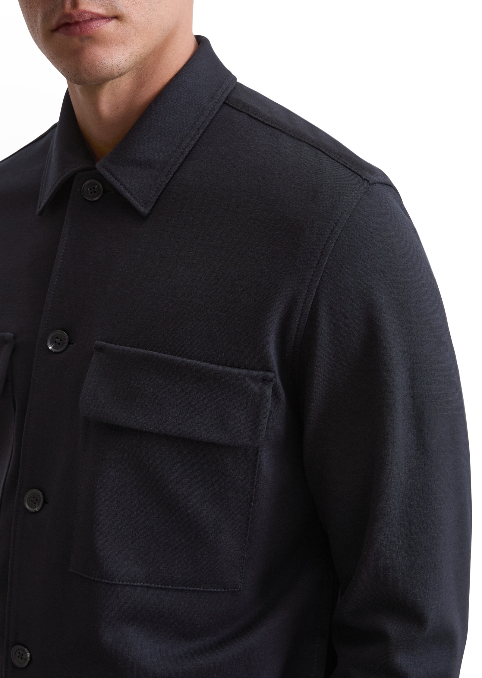 Marc O'Polo Kurzjacke »aus Interlock-Viskose-Mix«, ohne Kapuze