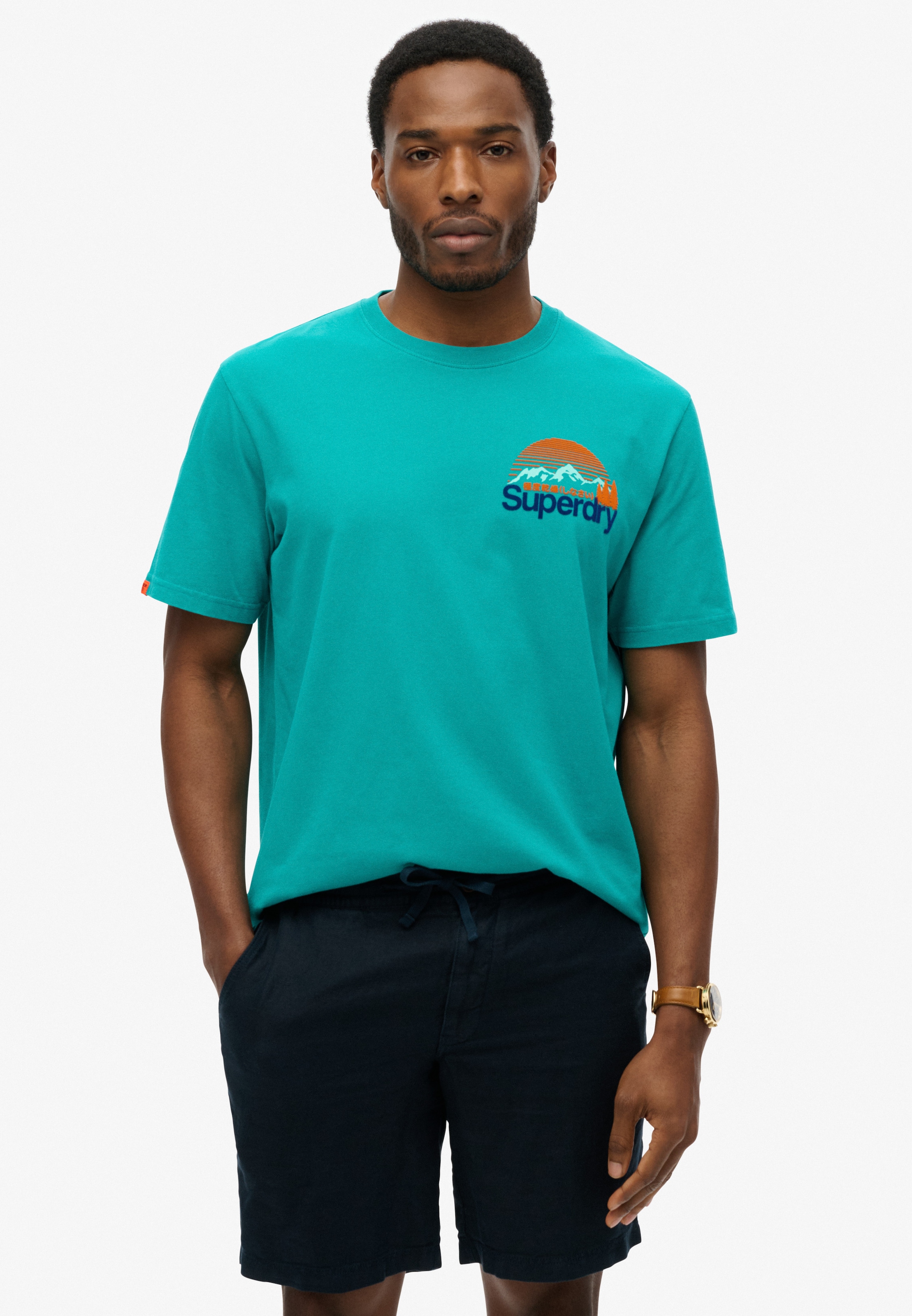 Superdry Rundhalsshirt »CL GREAT OUTDOORS CHEST TEE«