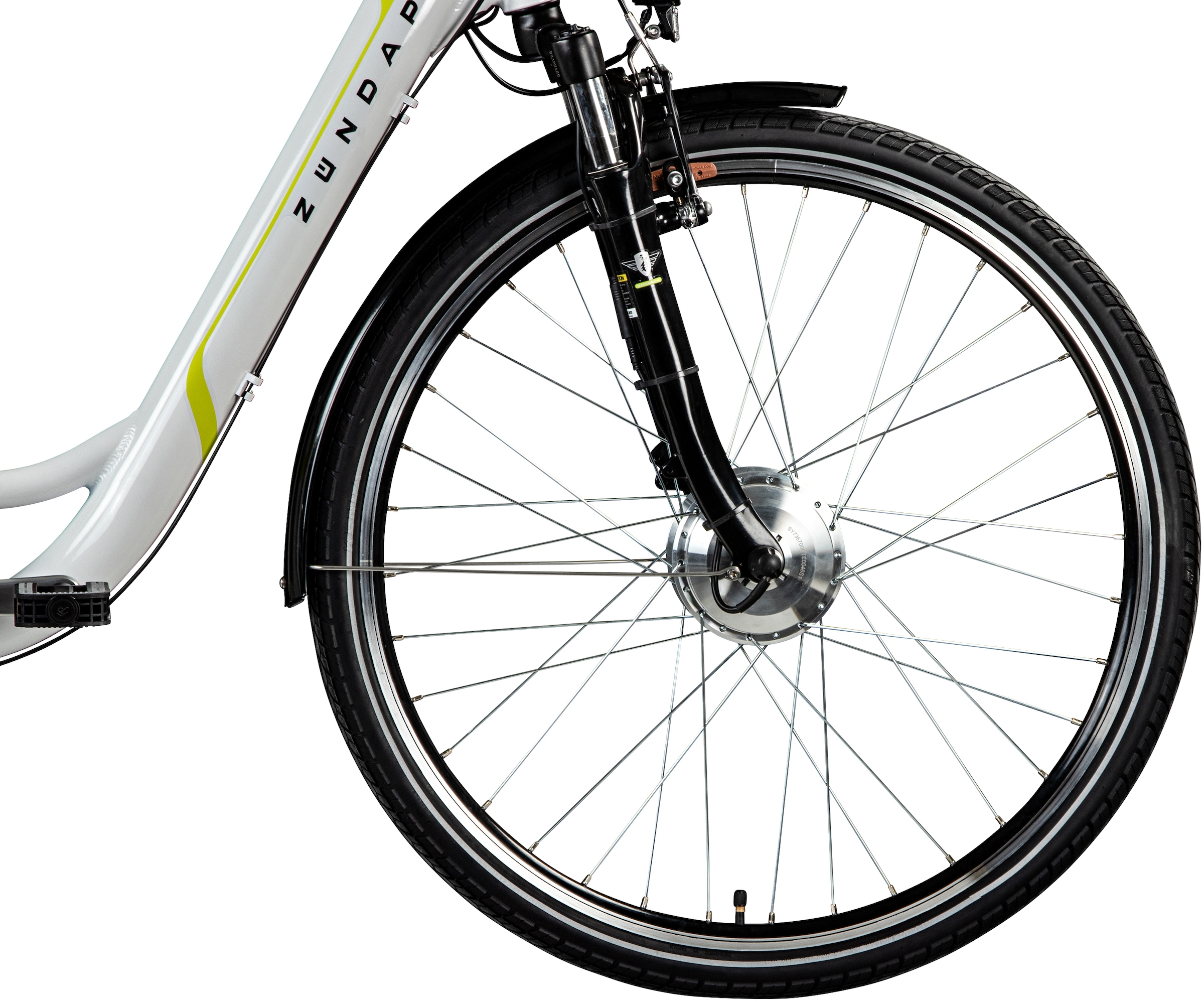 Zündapp E-Bike »Z510«, 3 Gang, Shimano, Nexus SC-3C41, Frontmotor 250 W, Pedelec, Elektrofahrrad für Damen u. Herren, Cityrad