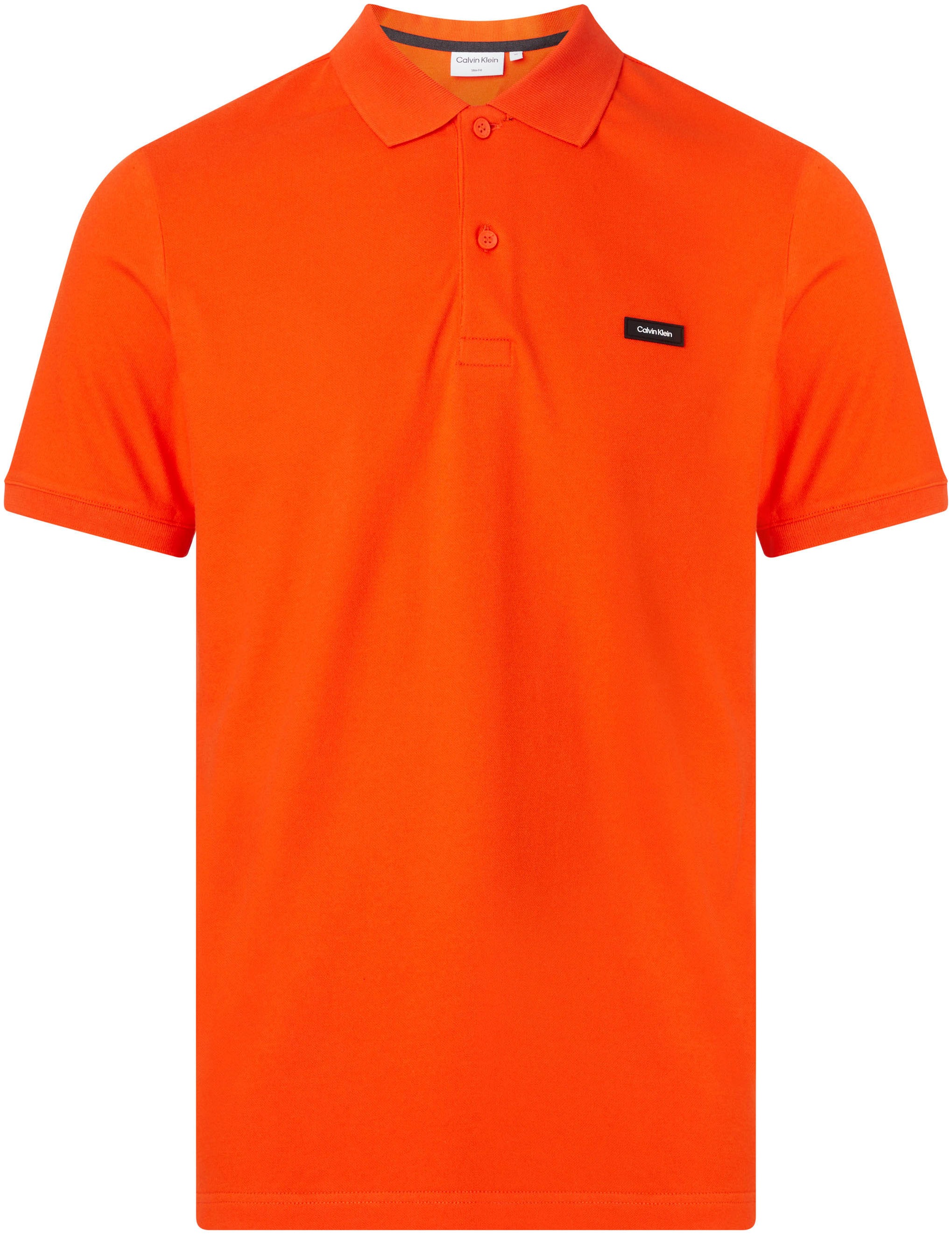 Calvin Klein Poloshirt »STRETCH PIQUE SLIM BUTTON POLO«
