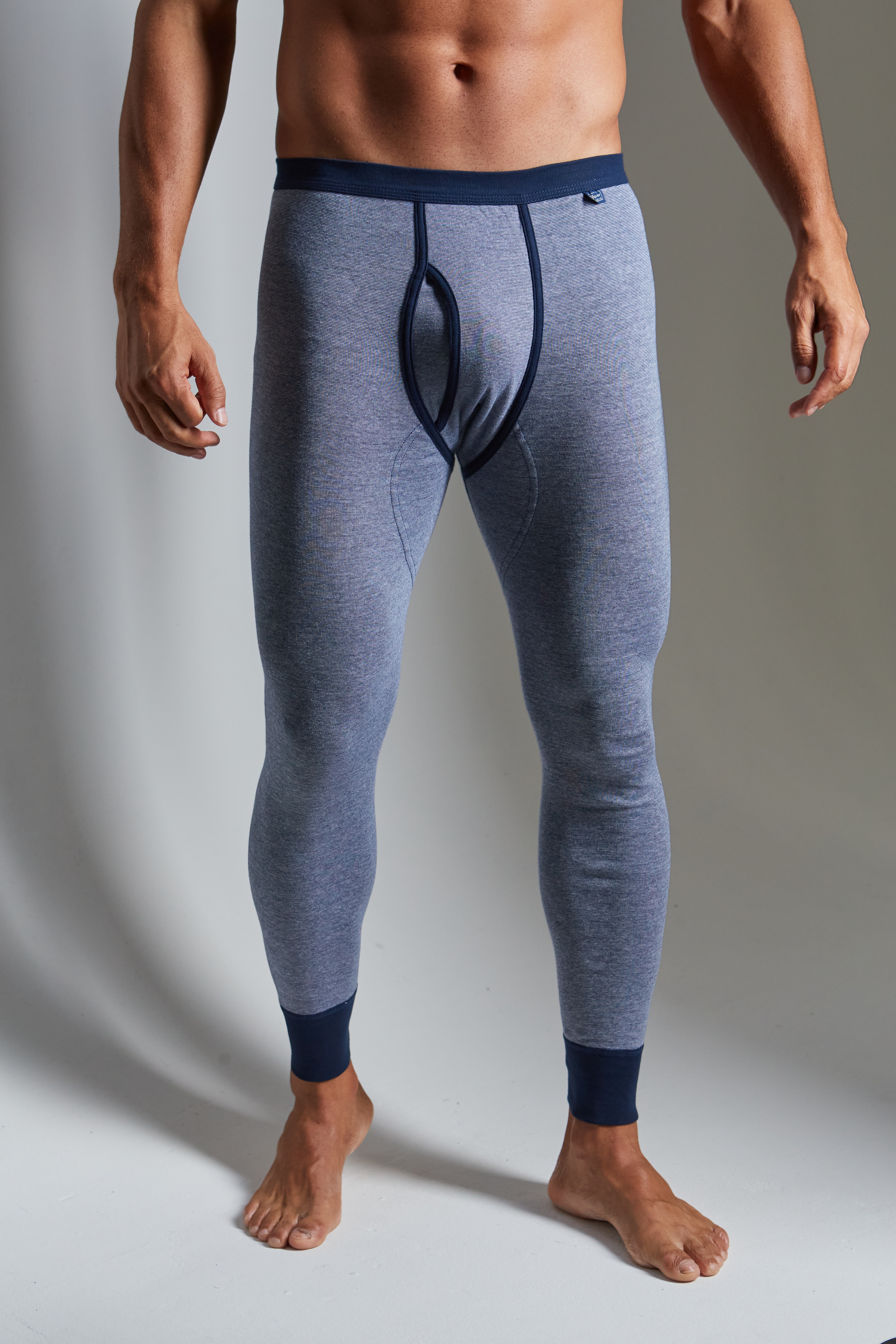 Clipper Exclusive Lange Unterhose Packung, 2 Stk. modische Optik: Jeans meliert, tolle Qualität