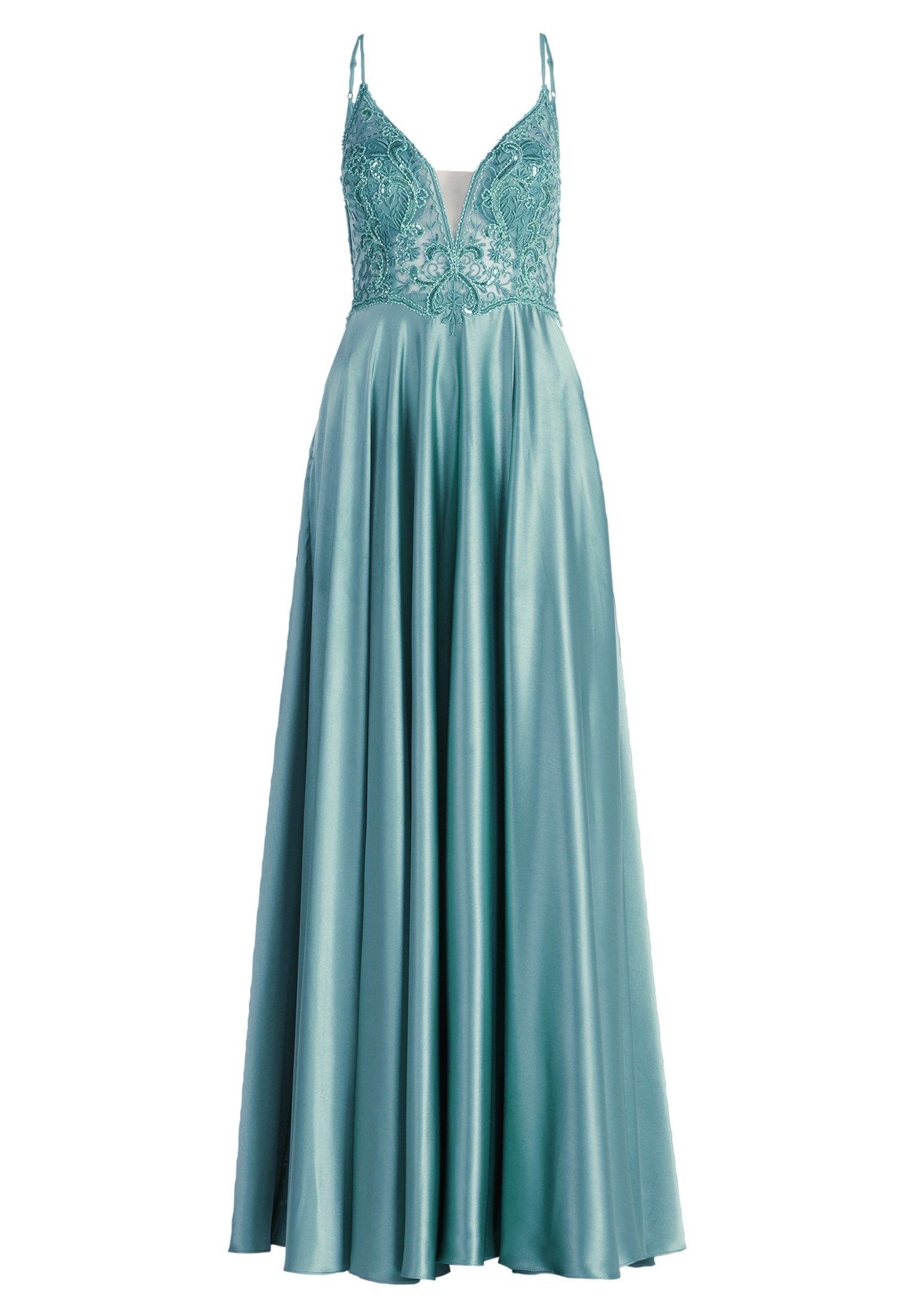 Vera Mont Abendkleid "Vera Mont Damen Abendkleid mit Placement", Effektgarn günstig online kaufen