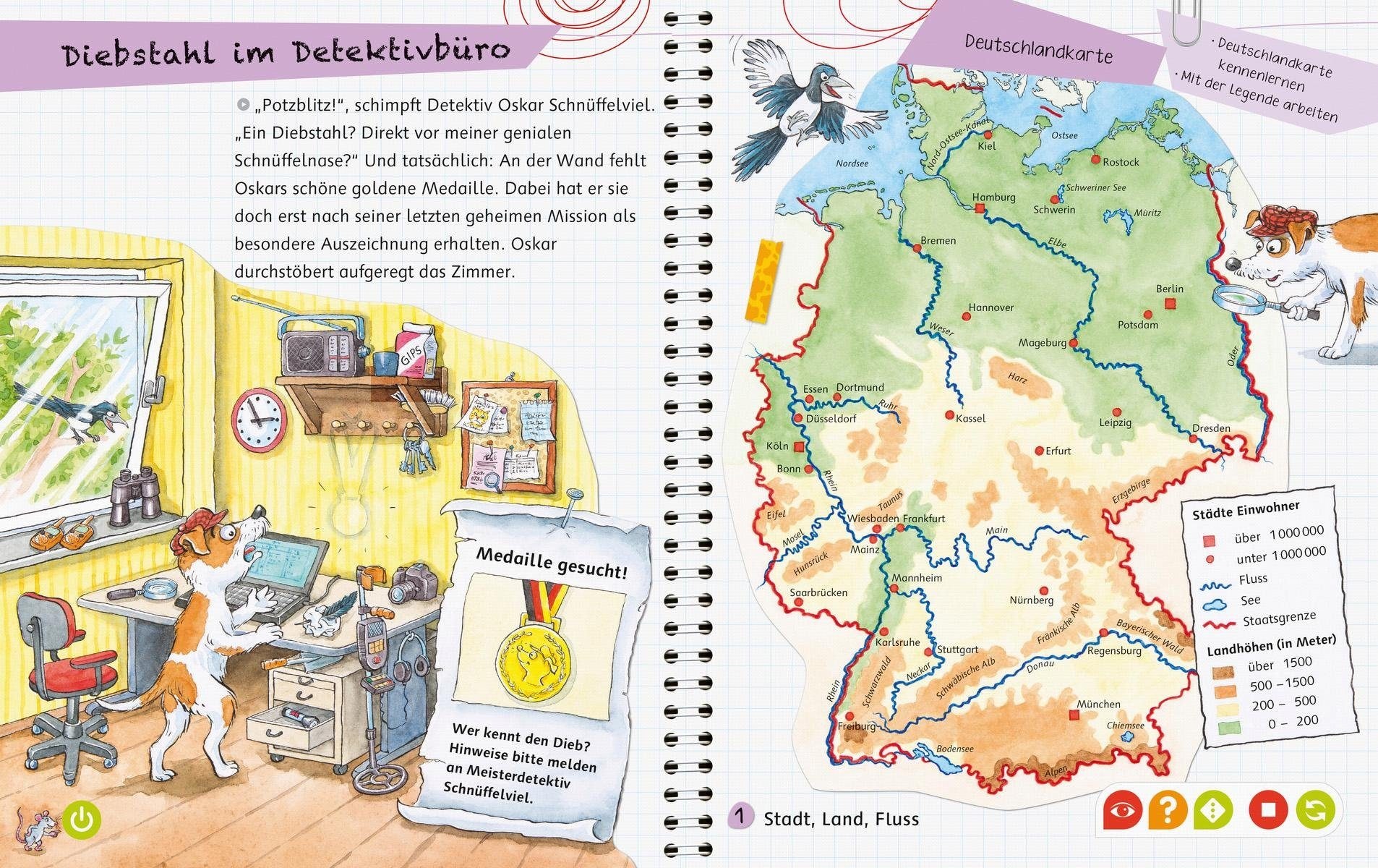 Ravensburger Buch »tiptoi® Lern mit mir! - Deutschland«, ; Made in Germany