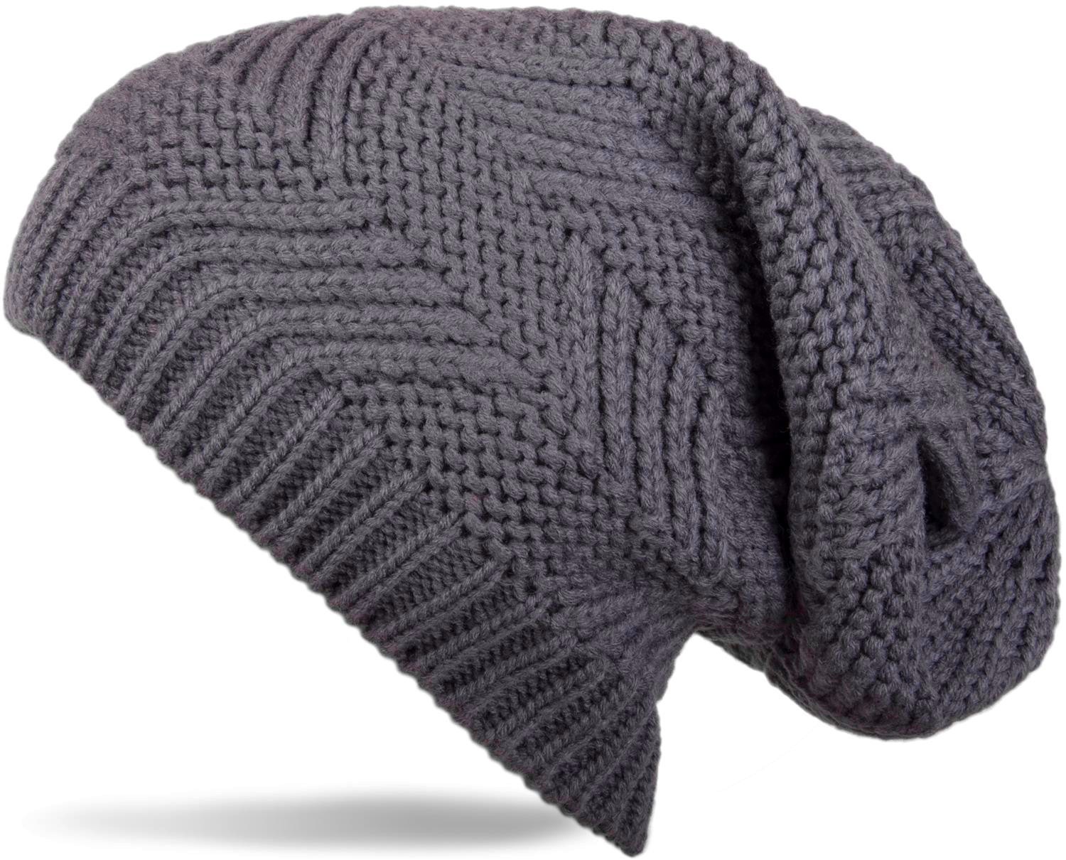 styleBREAKER Strickmütze "Strick Beanie Mütze mit Struktur" 1 Stk.