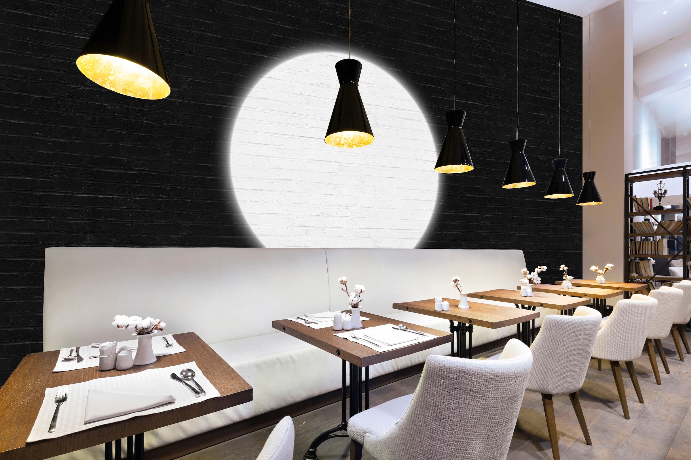 Architects Paper Fototapete »Atelier 47 Duo Colour Spot 1«, Steinoptik, Vlies, Wand, Schräge, Decke