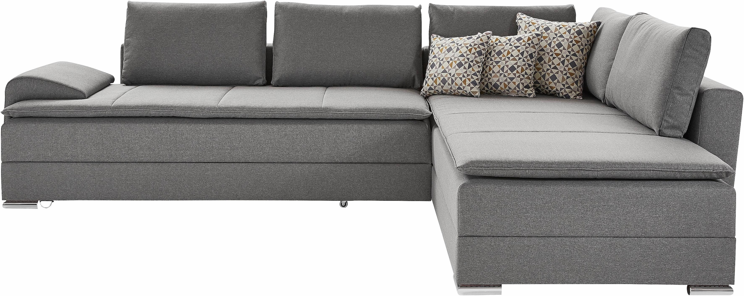 INOSIGN Ecksofa »Night & Day L-Form mit Dauer-Schlaffunktion mit Armlehne«, mit Boxspring-Bettfunktion 180x200 cm und Bettkasten, Dauerschläfer!