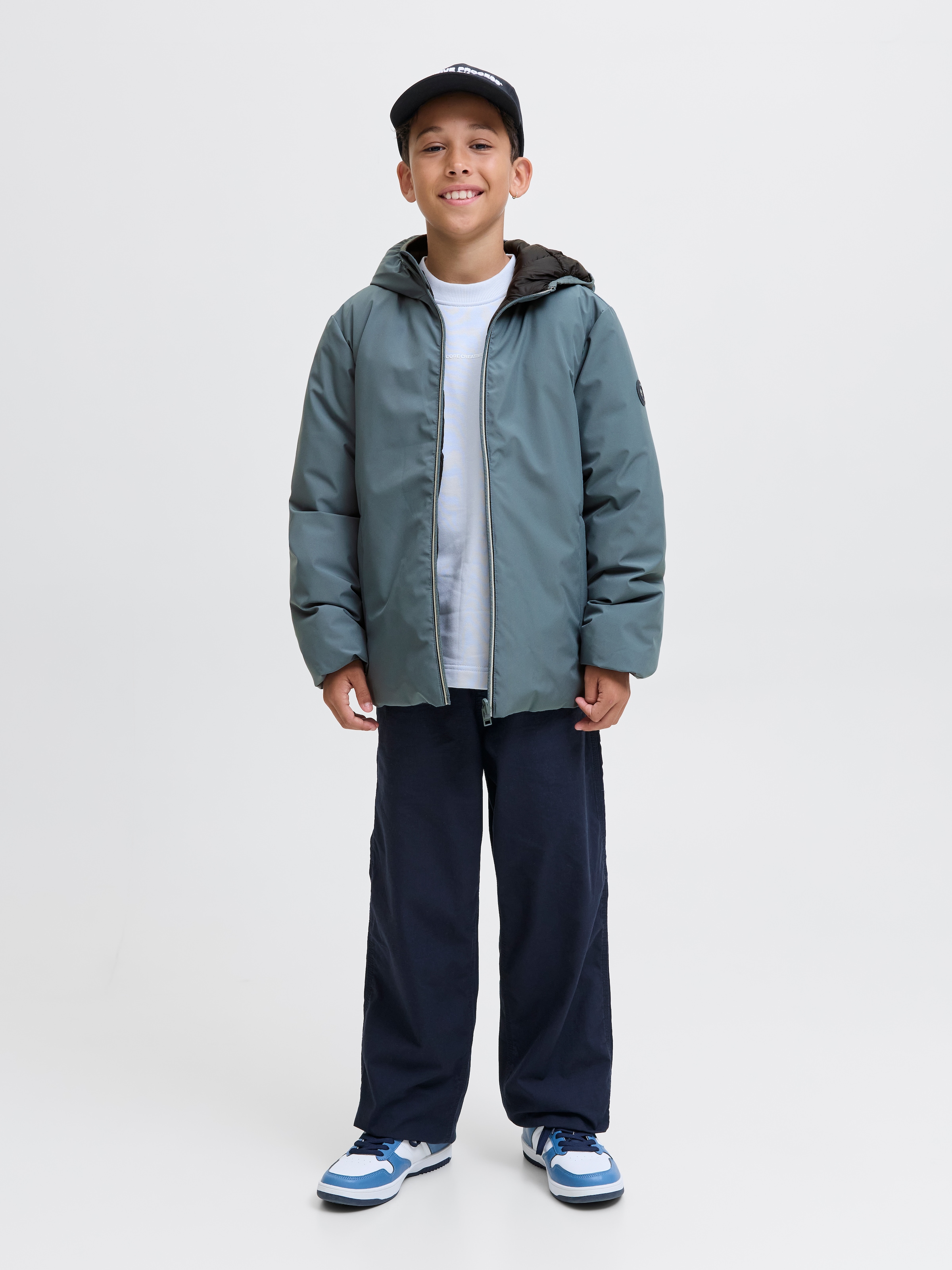 Jack & Jones Junior Outdoorjacke »JJEBROOK REVERSIBLE JACKET SN JNR«, mit Kapuze