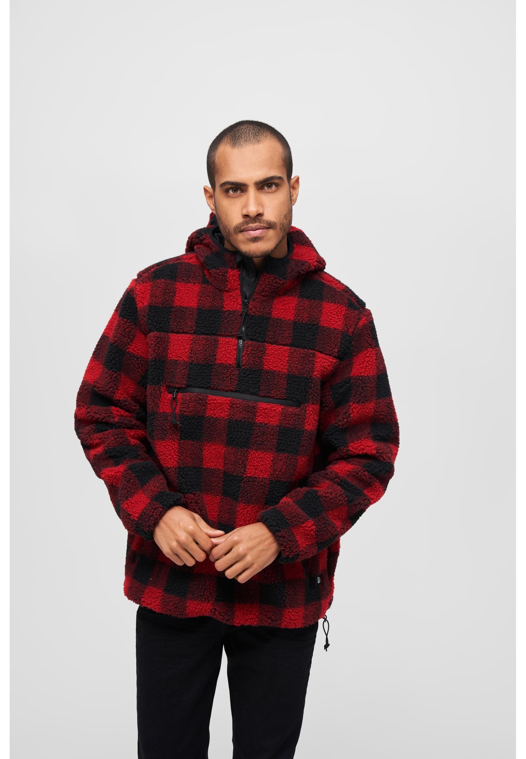 Brandit Anorak »Brandit Herren Teddyfleece Worker Pullover«, (1 St.), mit Kapuze