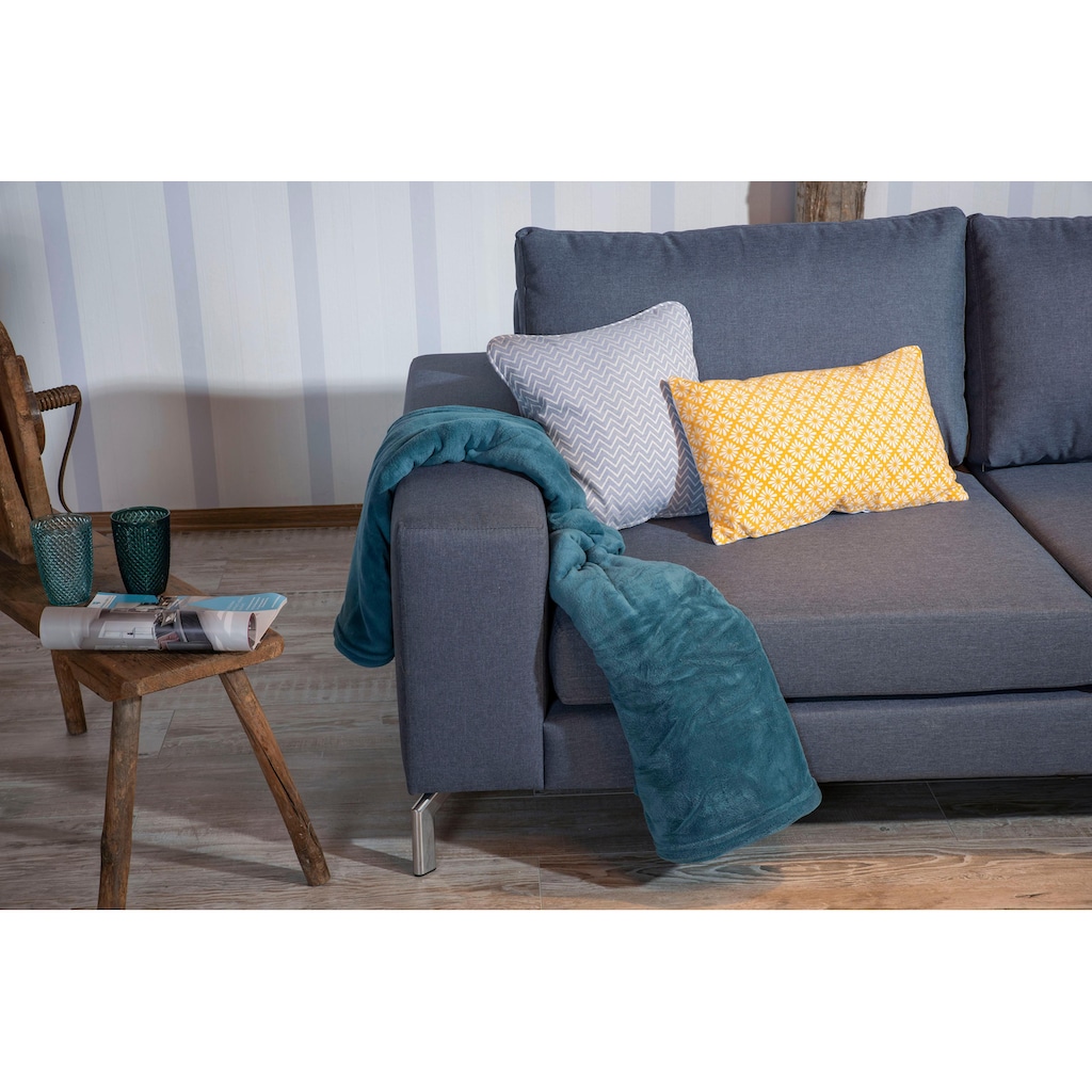 Max Winzer® Ecksofa »Flori«, (Spar-Set, Ecksofa und Hocker)