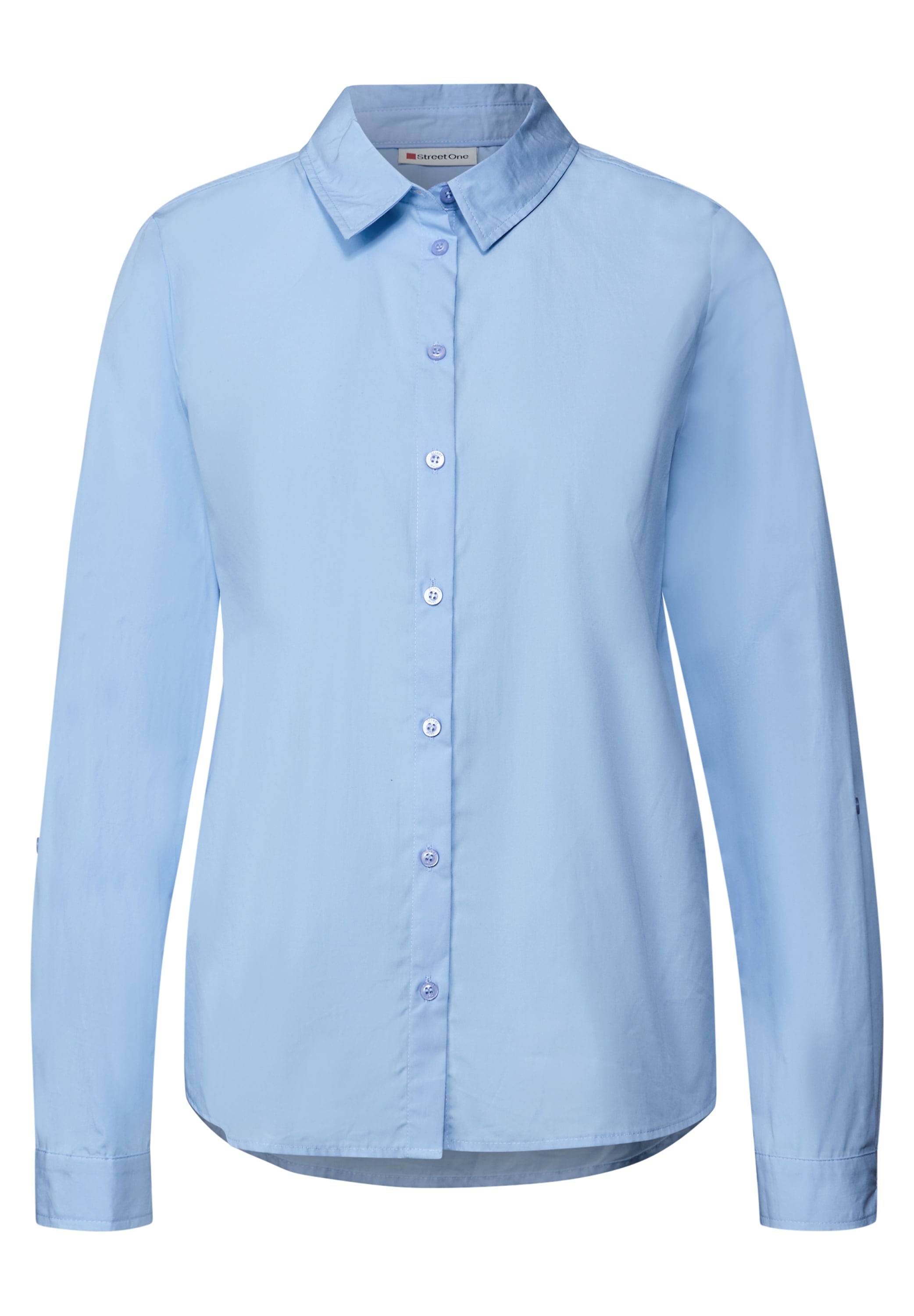 STREET ONE Hemdbluse, aus reiner Baumwolle