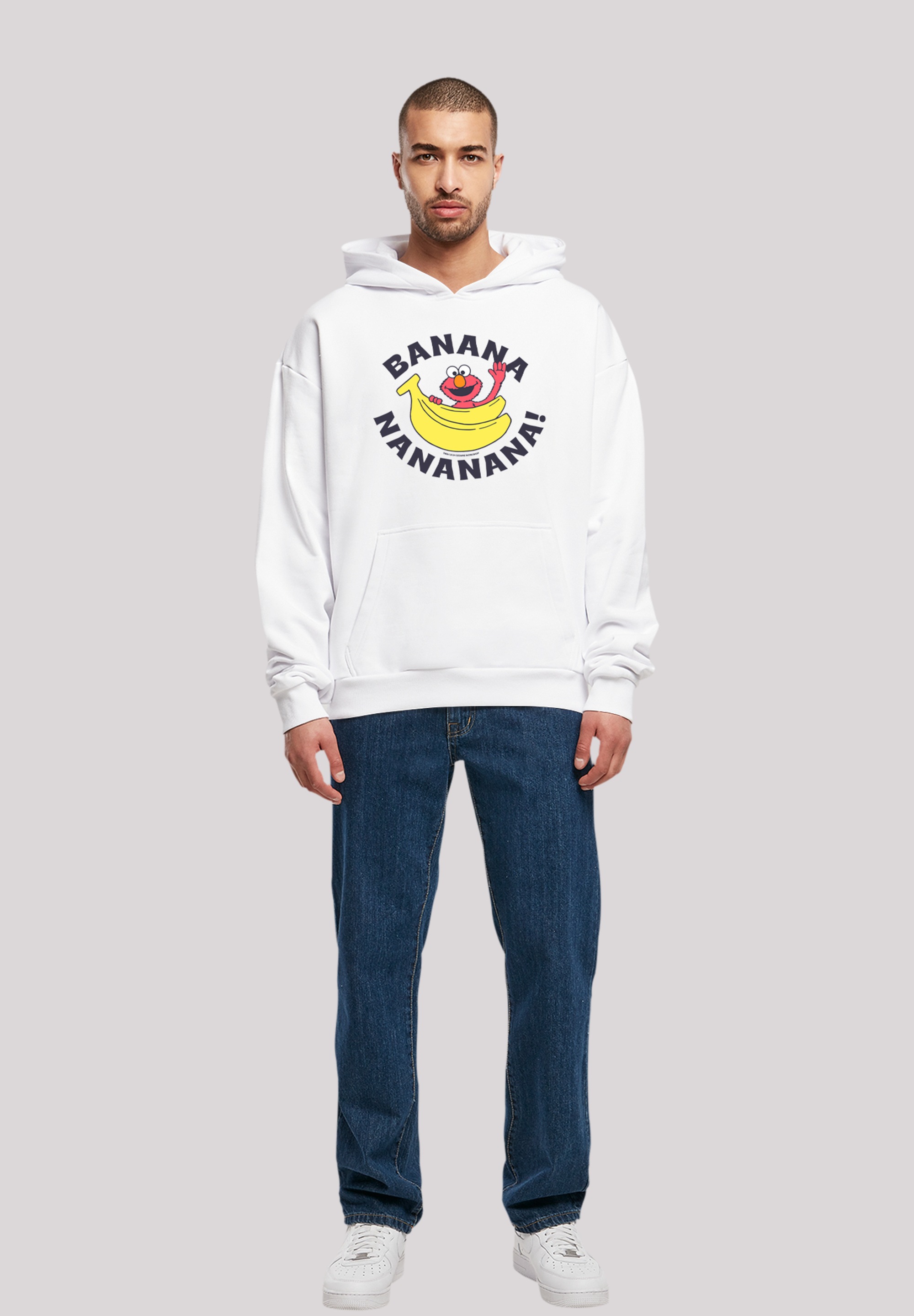 F4NT4STIC Kapuzenpullover »Sesamstraße Elmo Banana«, Premium Qualität