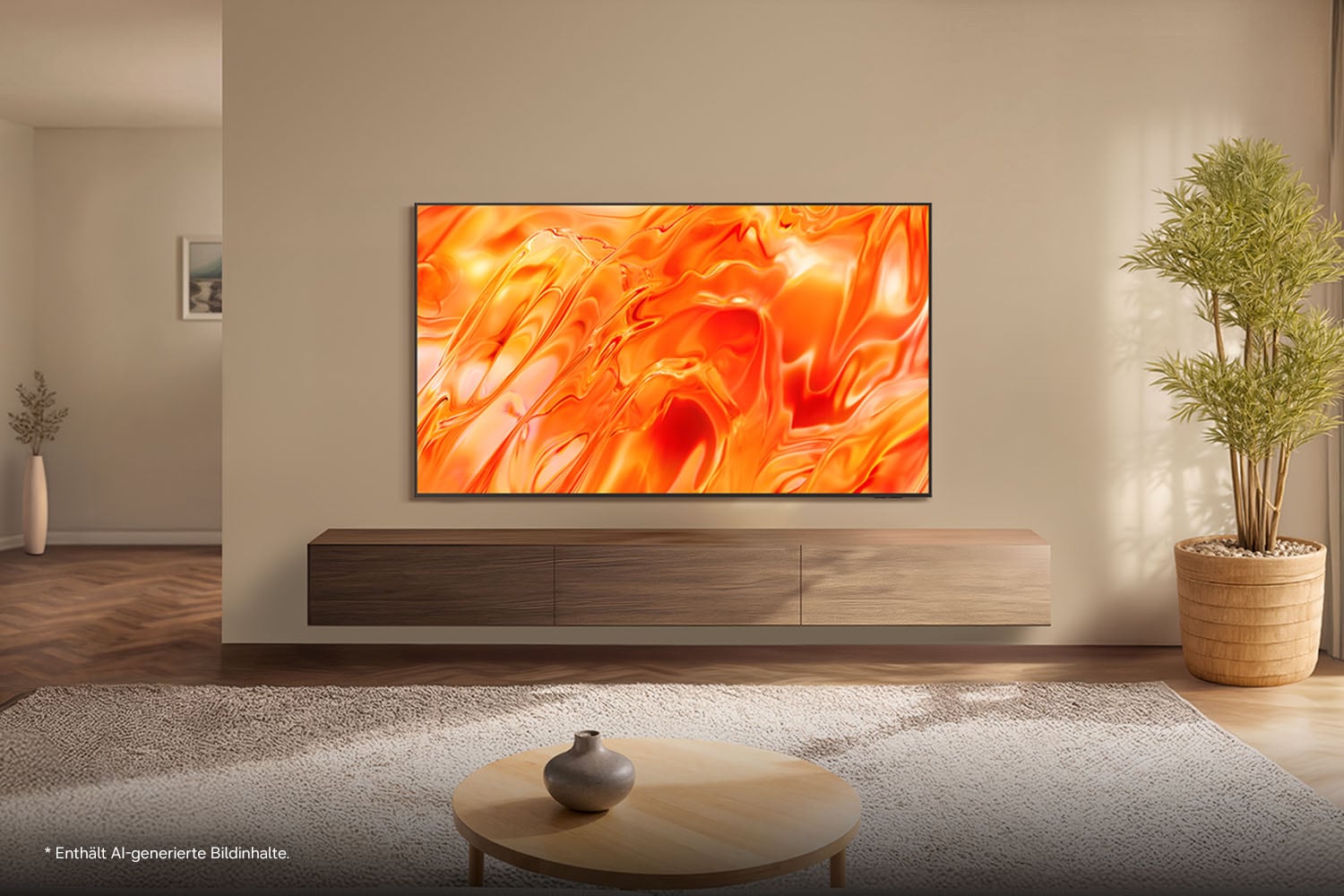 Samsung QLED-Fernseher »GQ65QN70HAU« 163 cm/65 ″ Smart-TV Real QLED, Quantum-Mini-LEDs, Gaming Hub mit 144 Hz, Adaptive Sound+