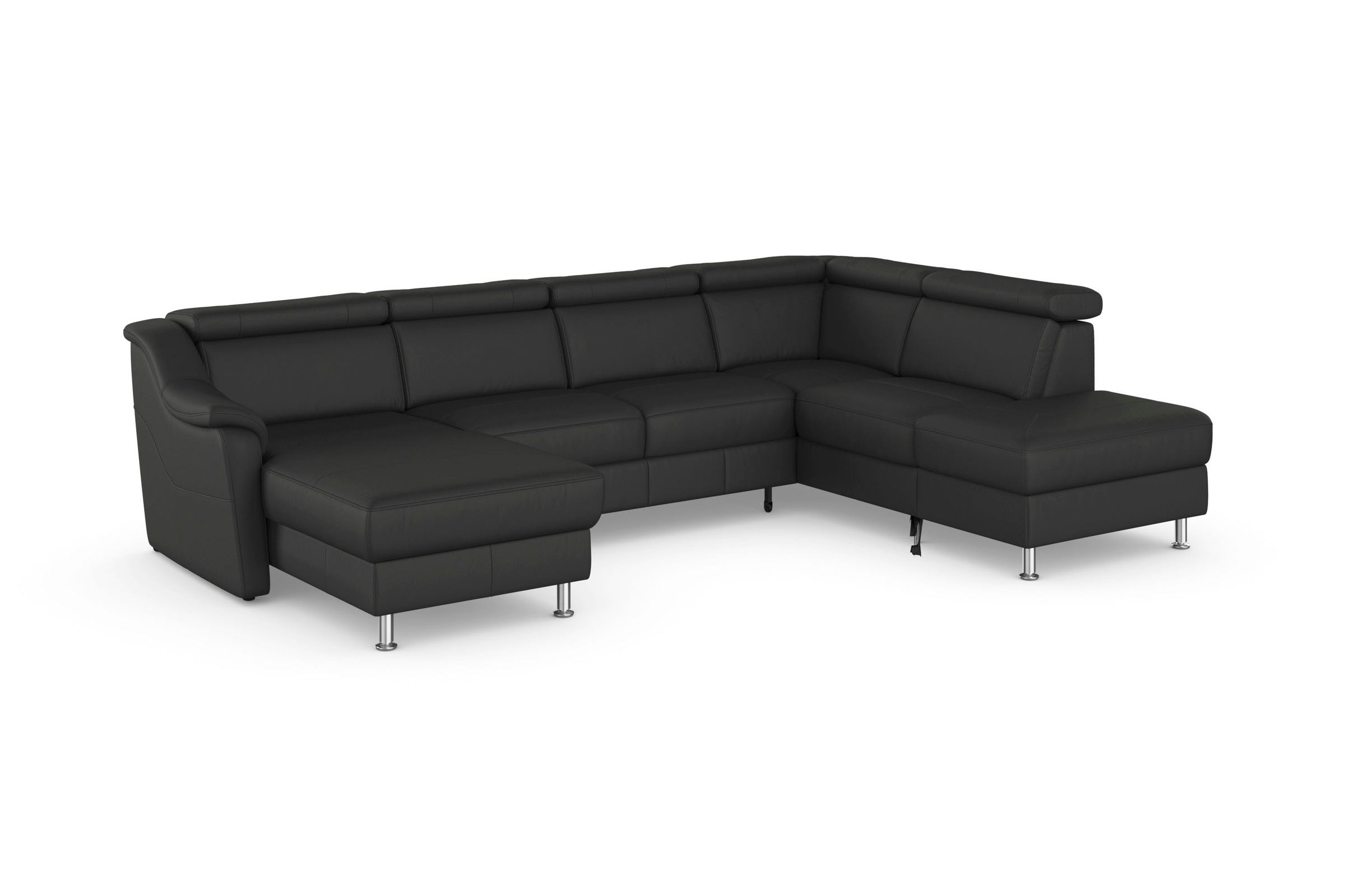 sit&more Wohnlandschaft »Freetown U-Form«, Kopfteilverstellung und Federkern, wahlweise mit Bettfunktion
