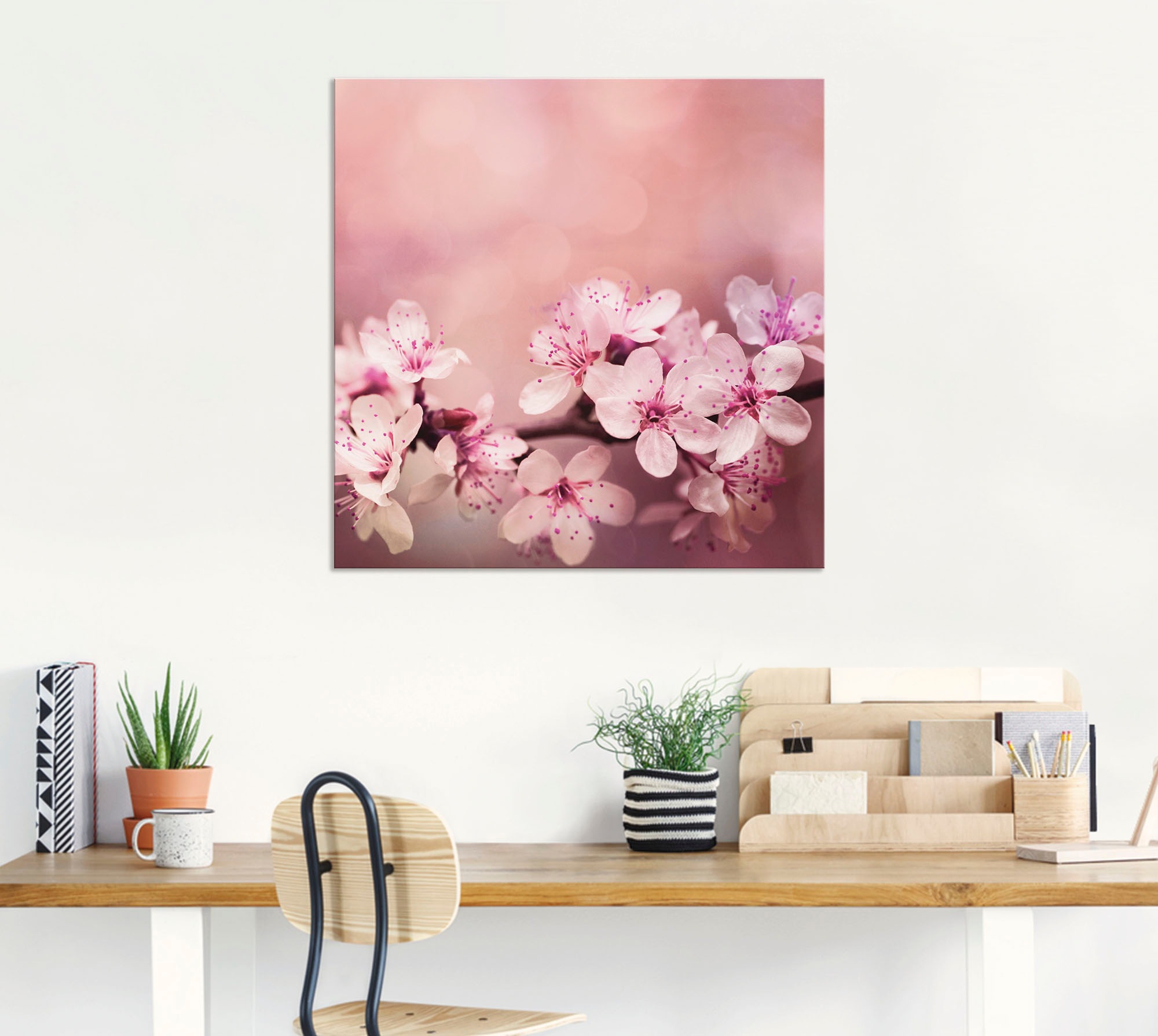Artland Wandbild »Kirschblüten«, Blumen, (1 St.), als Alubild, Outdoorbild, Leinwandbild, Poster in verschied. Größen