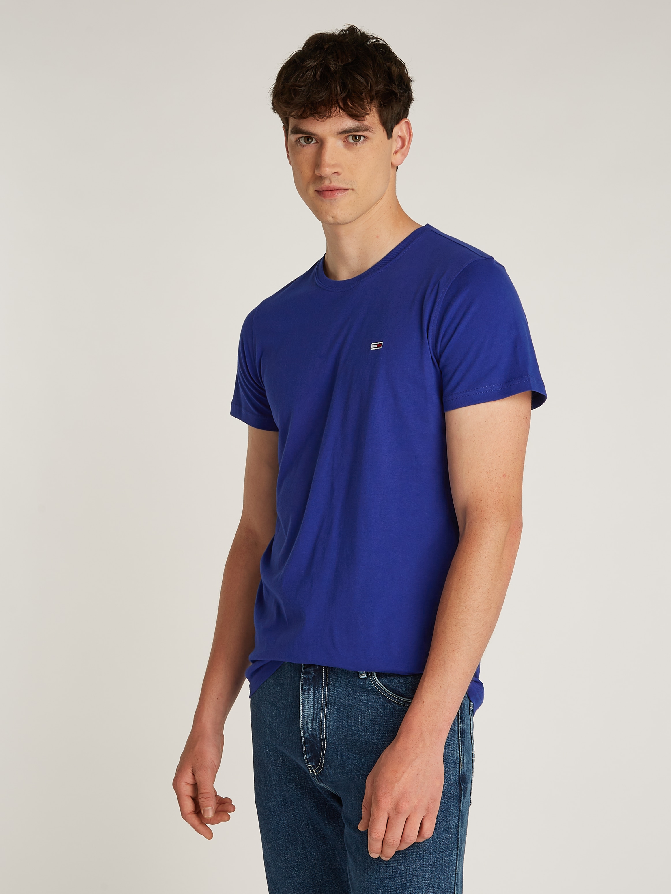 Tommy Jeans Plus T-Shirt "TJM XSLIM 2PACK JERSEY TEE EXT", Markenstickerei günstig online kaufen