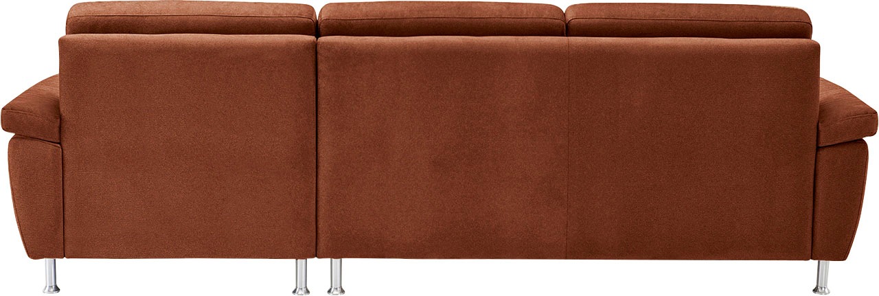 CALIZZA INTERIORS Ecksofa »Onyx L-Form«, Recamiere links oder rechts, wahlweise mit Bettfunktion, Breite 270 cm