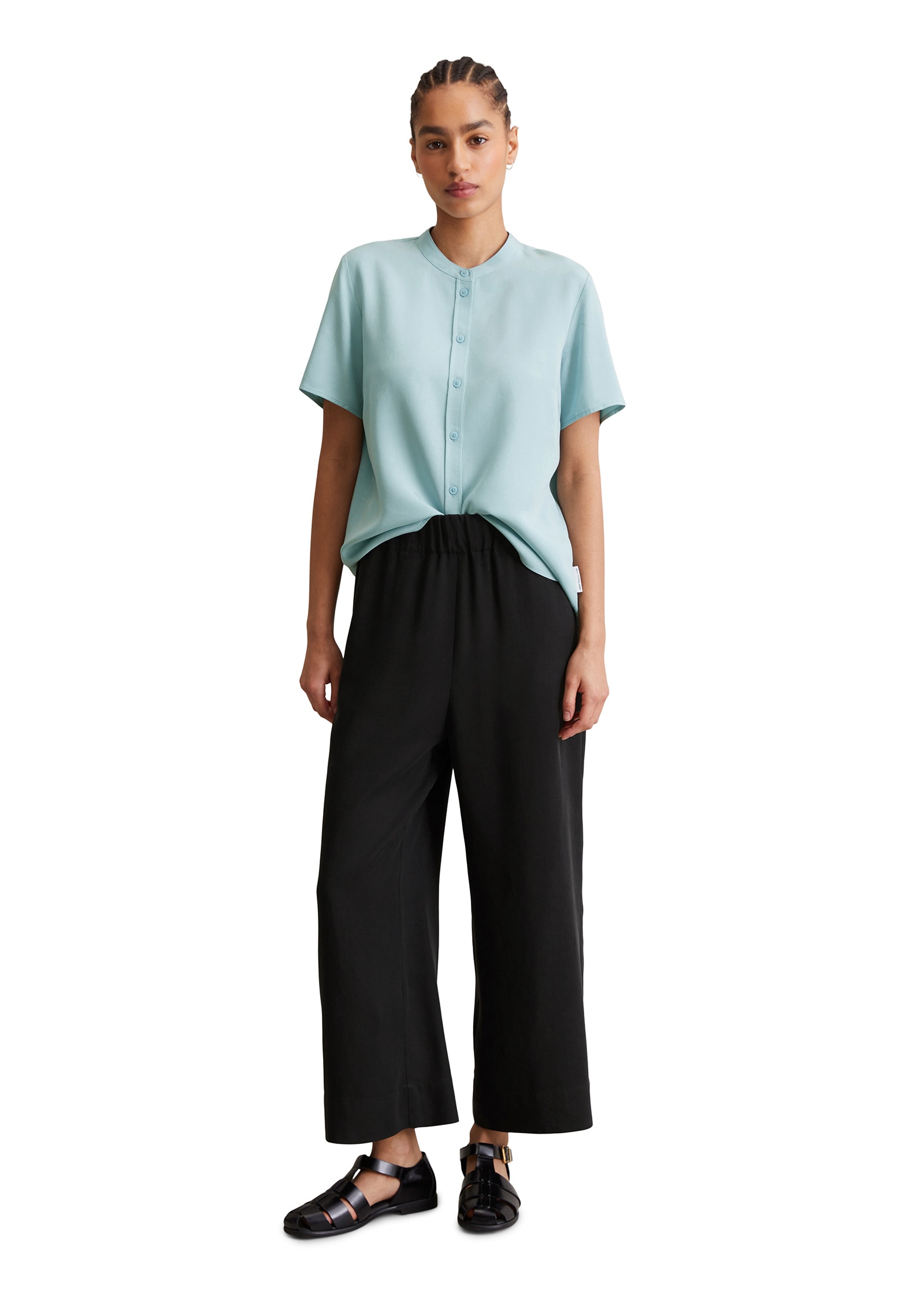 Marc O'Polo DENIM Kurzarmbluse »aus TENCEL™ Lyocell«