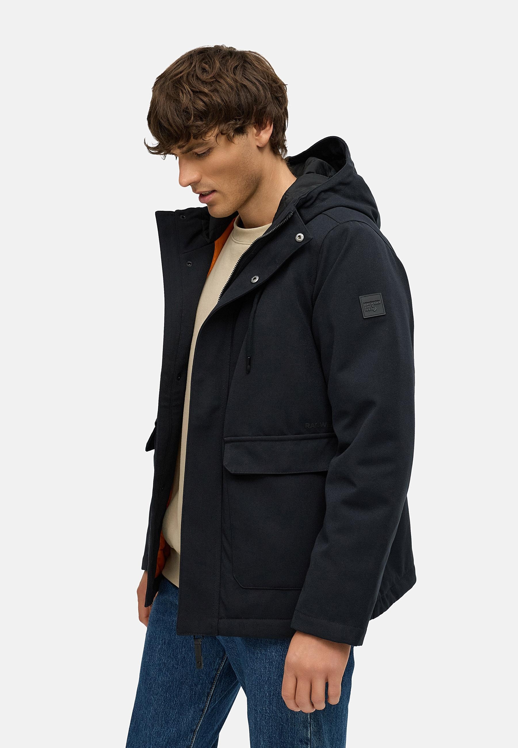 Ragwear Winterjacke »Mr Them« mit Kapuze stylische Herren Outdoorjacke mit großer Kapuze