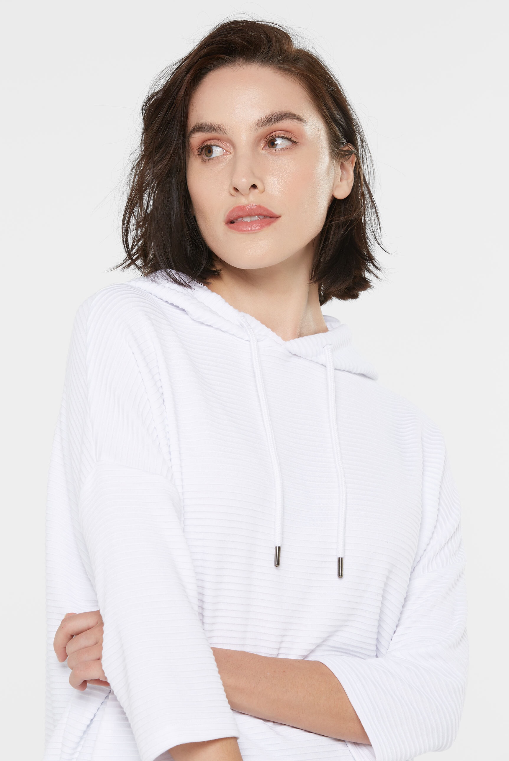 SENSES.THE LABEL Kapuzensweatshirt, mit überschnittenen Schultern