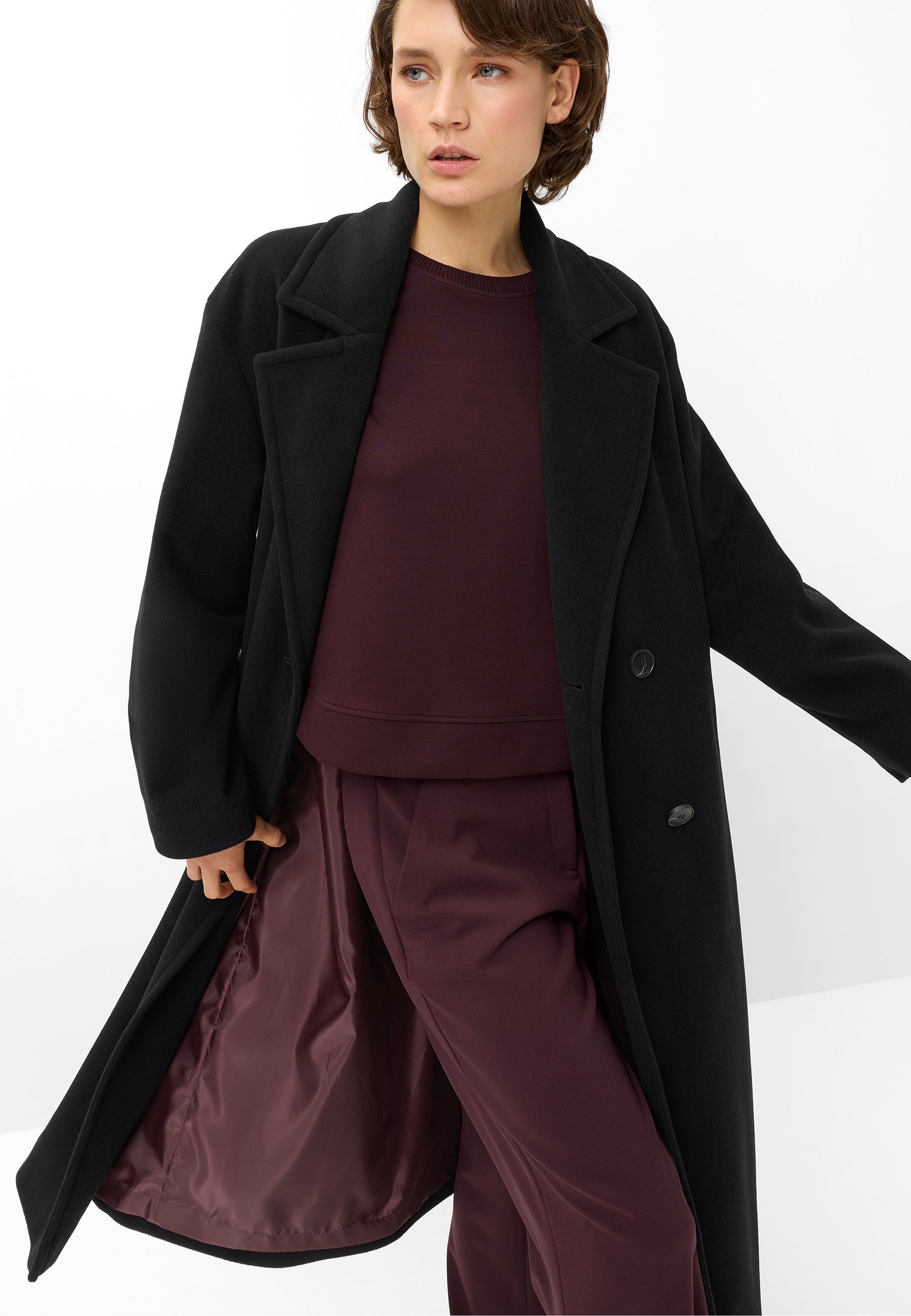 Fuchs Schmitt Wollmantel Regular Fit, Wollmischung, zweireihig